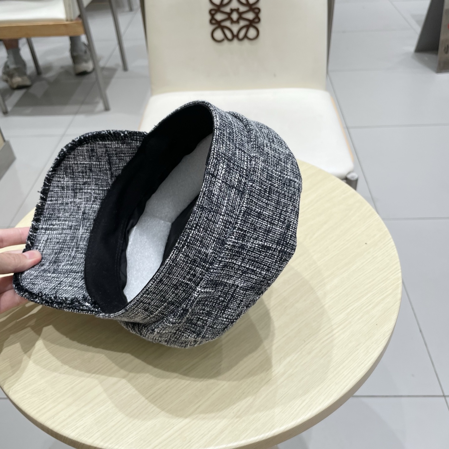 香奈儿新款鸭舌军帽，高级定制，头围57cm