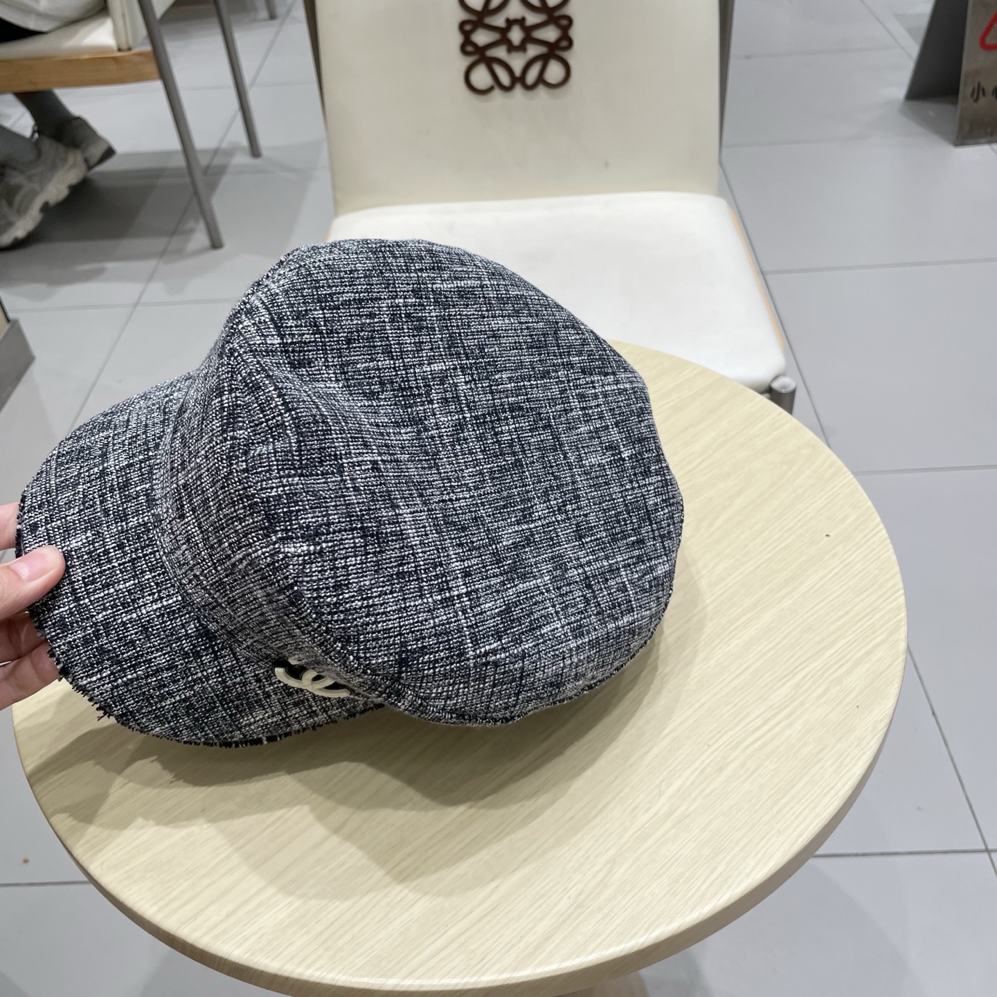 香奈儿新款鸭舌军帽，高级定制，头围57cm