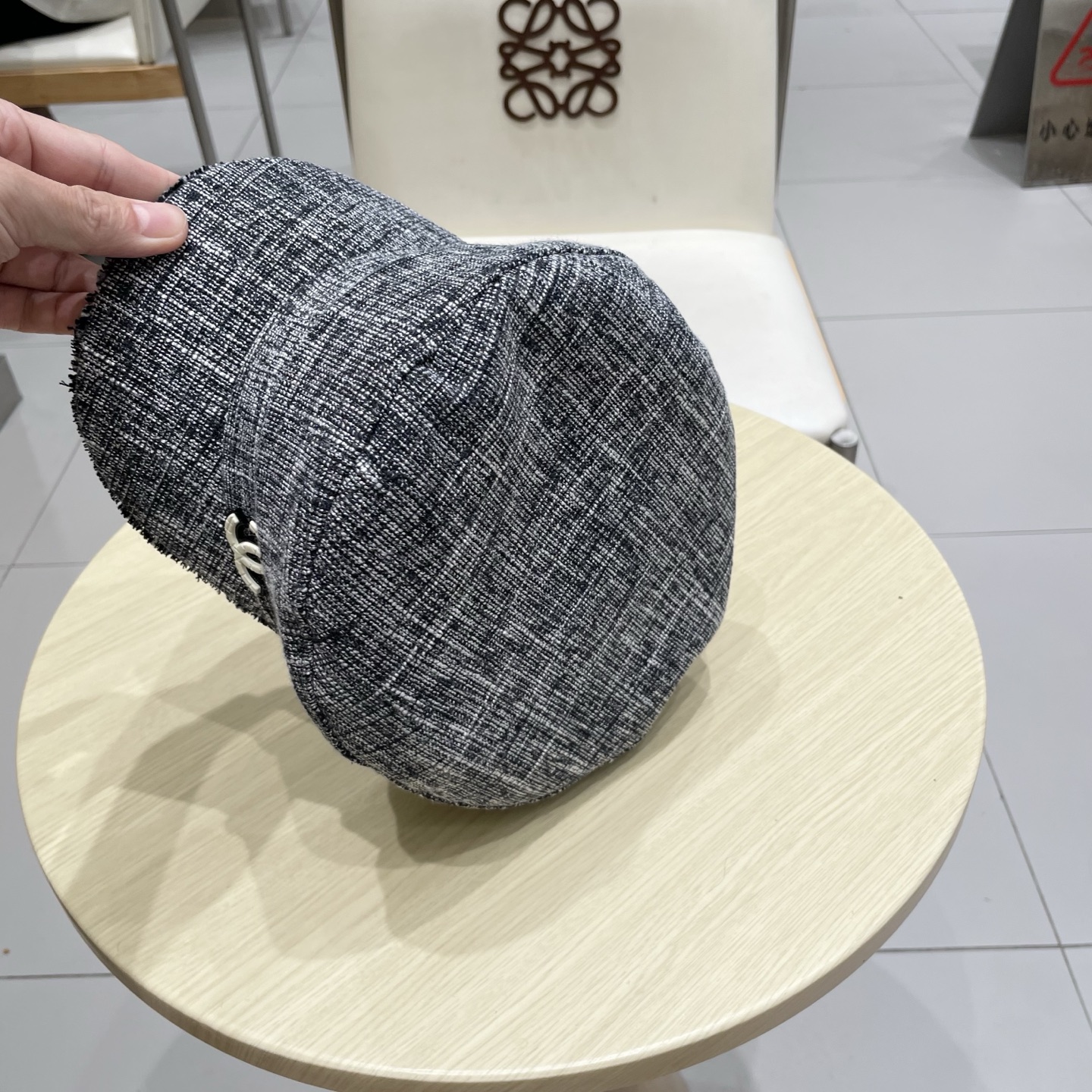 香奈儿新款鸭舌军帽，高级定制，头围57cm