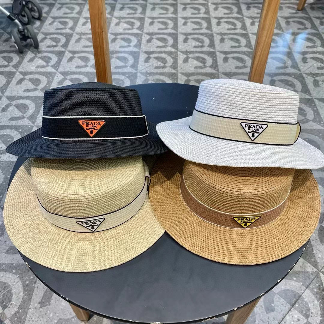  【PRADA普拉达】新款草帽，出街必备超好搭配，赶紧入手！