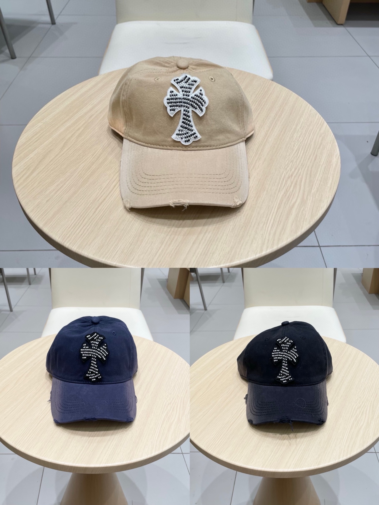  克罗心 🆕🆕新款棒球帽，个性时尚经典十字架标志，休闲带点酷酷的感觉，中性款
男女同款！超好搭！
头围5