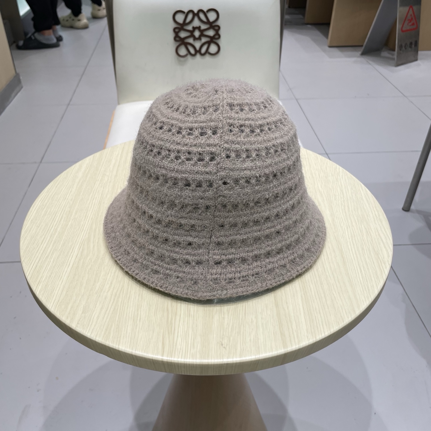 DIOR迪奥钩织镂空秋冬新款针织帽女文雅淑女渔夫帽2025新款百搭显脸小水桶帽子