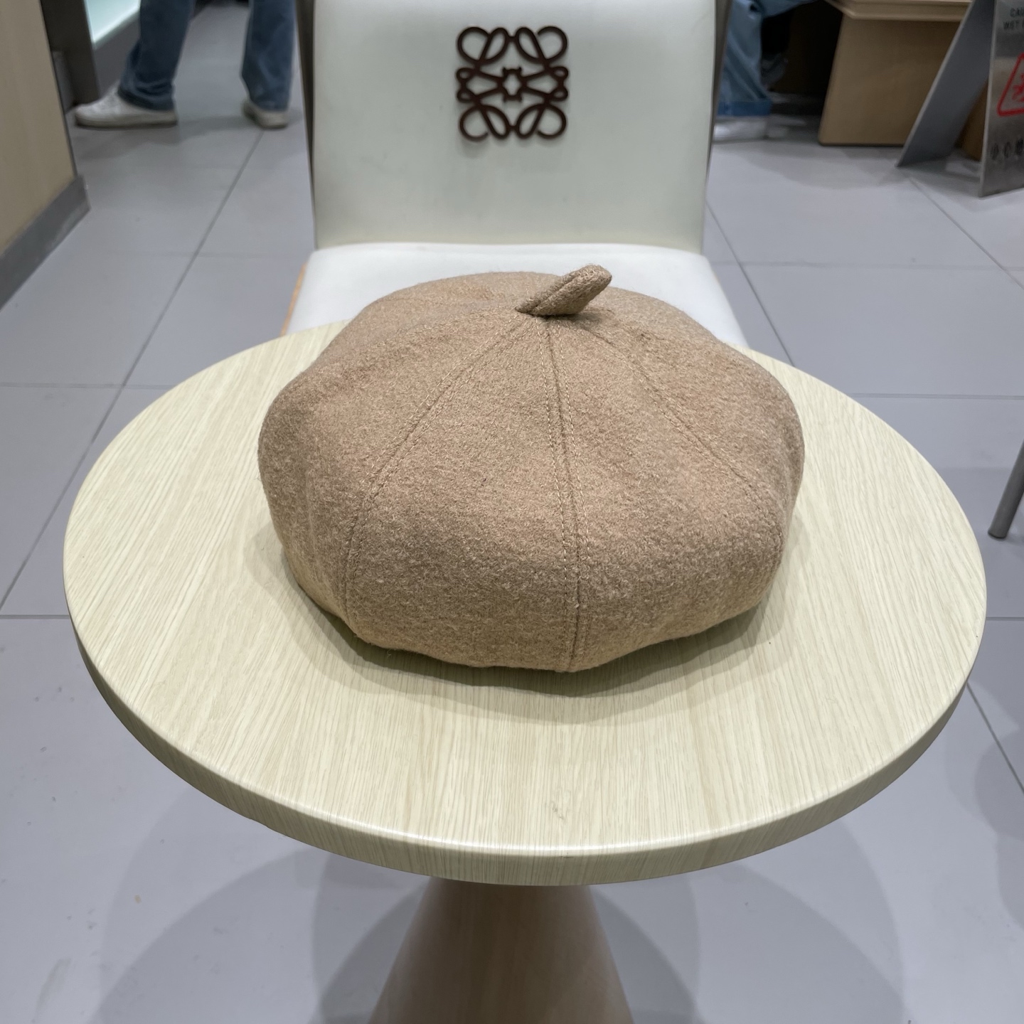 Chanel香奈儿毛呢贝雷帽，小香风高级面料定制，头围57cm