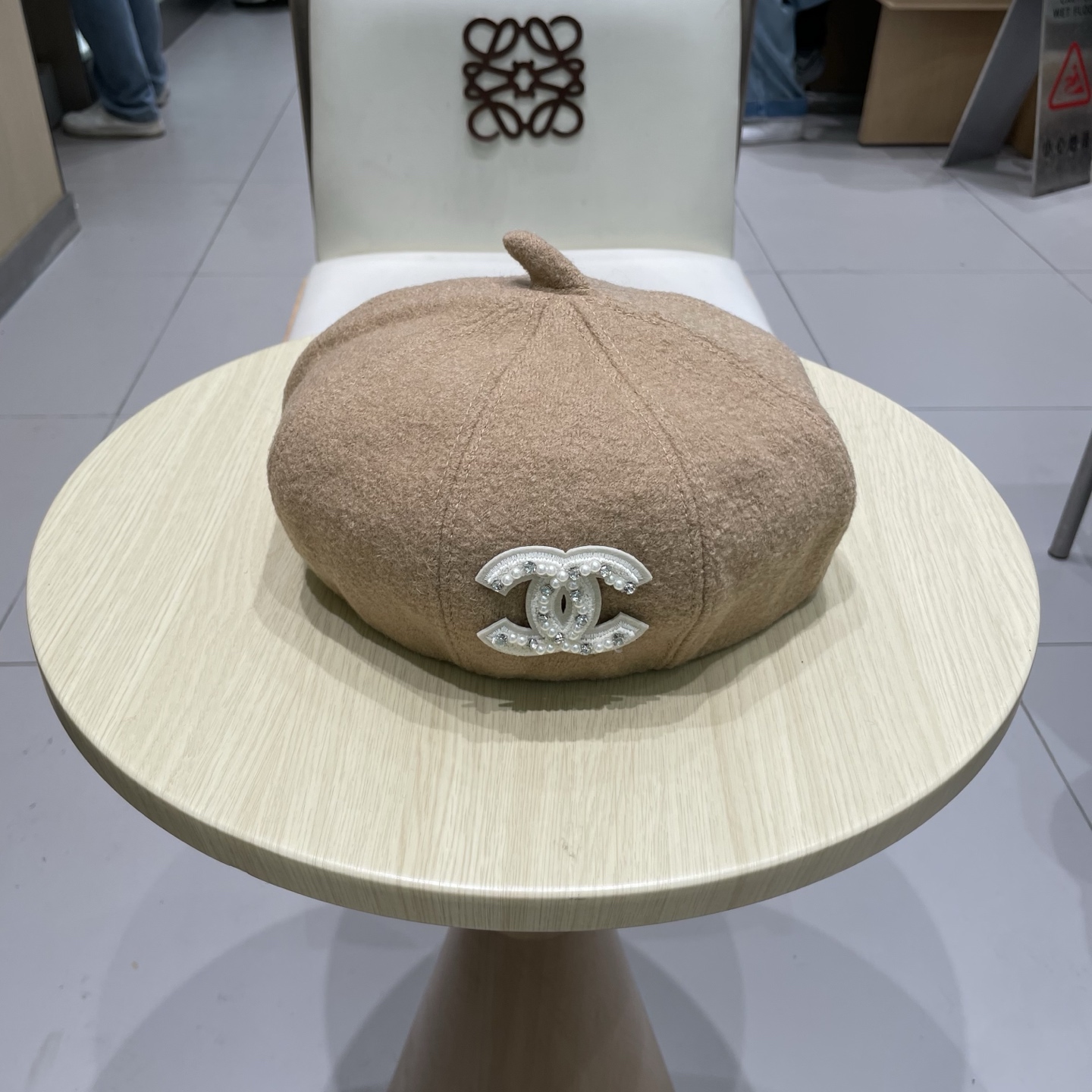 NO:362065,Chanel wool beret, small fragrant style high-end fabric customization, head circumference 57cm hat, straw hat, fisherman hat, baseball hat, knit hat, hat, chanel, chanel, espadrilles, hatsChanel香奈儿毛呢贝雷帽,小香风高级面料定制,头围57cm帽子草帽渔夫帽棒球帽针织帽,帽子,chanel,chanel,espadrilles,hats,hat