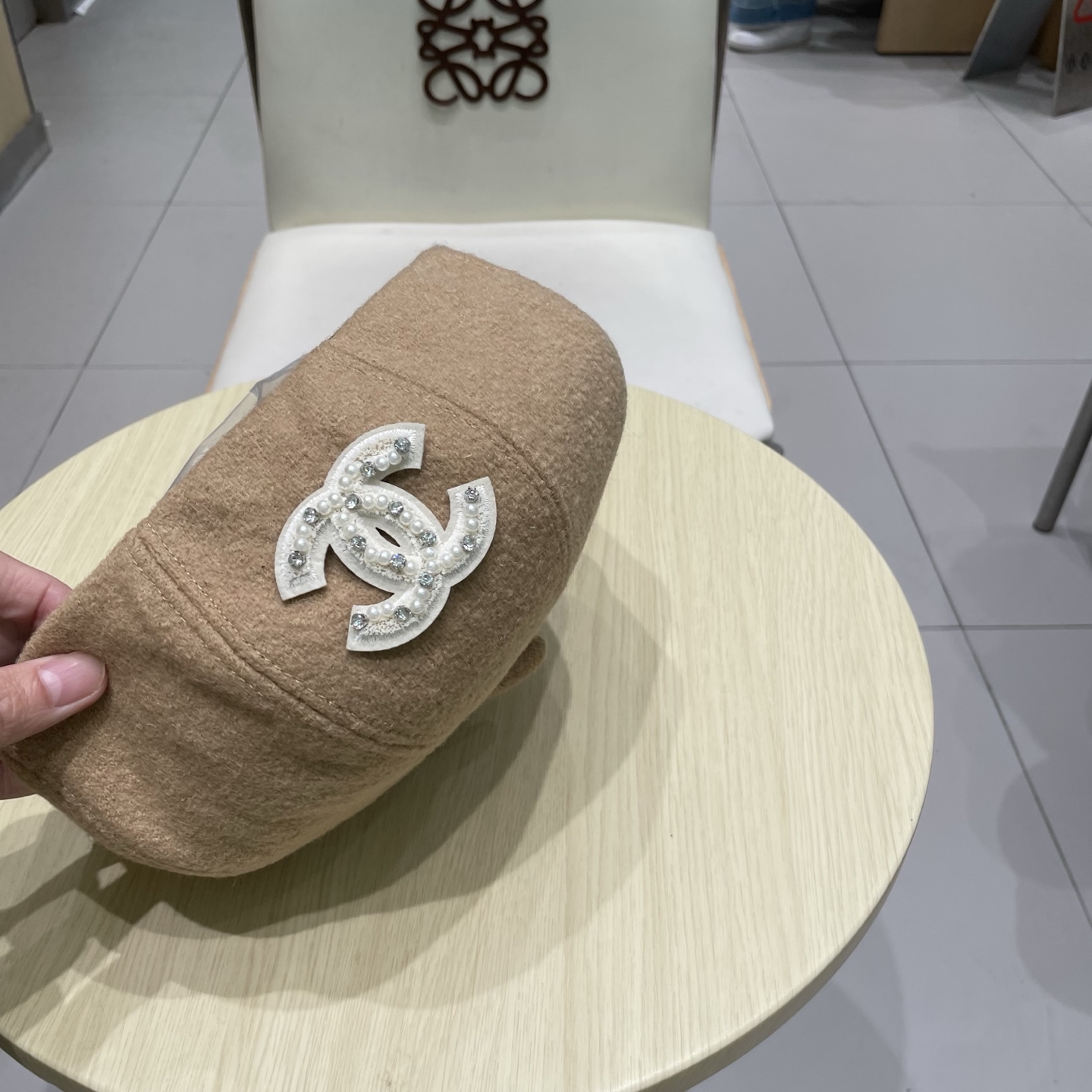 Chanel香奈儿毛呢贝雷帽，小香风高级面料定制，头围57cm