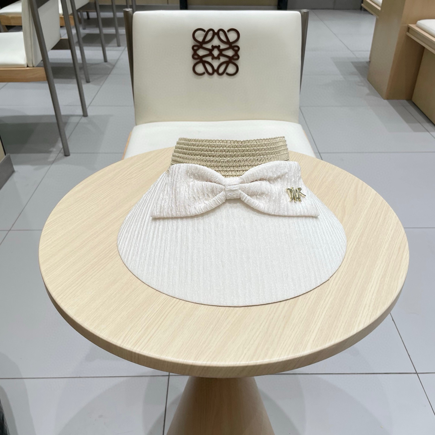  【DIOR迪奥】2025夏季新款蝴蝶结爆款遮阳帽空顶帽，大牌出货，超方便！好搭！出街必