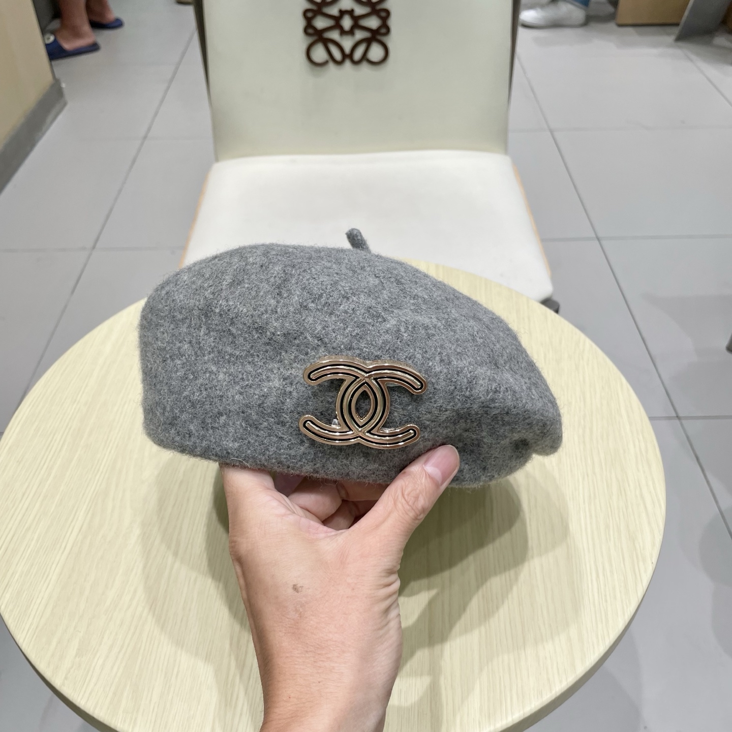  chanel香奈儿2025 法式气质羊毛贝雷帽女秋冬英伦复古洋气毛呢画家帽时尚百搭蓓蕾帽