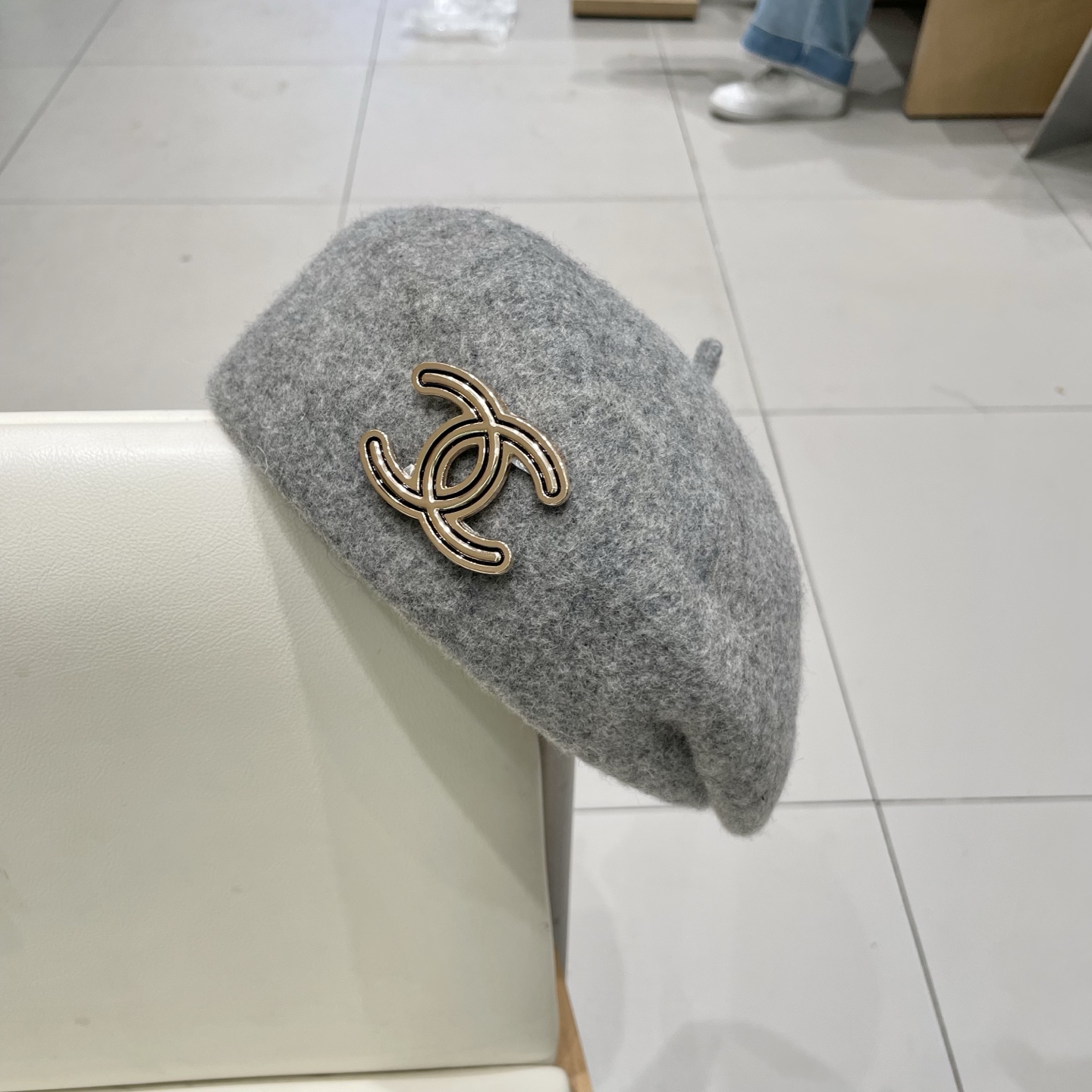  chanel香奈儿2025 法式气质羊毛贝雷帽女秋冬英伦复古洋气毛呢画家帽时尚百搭蓓蕾帽