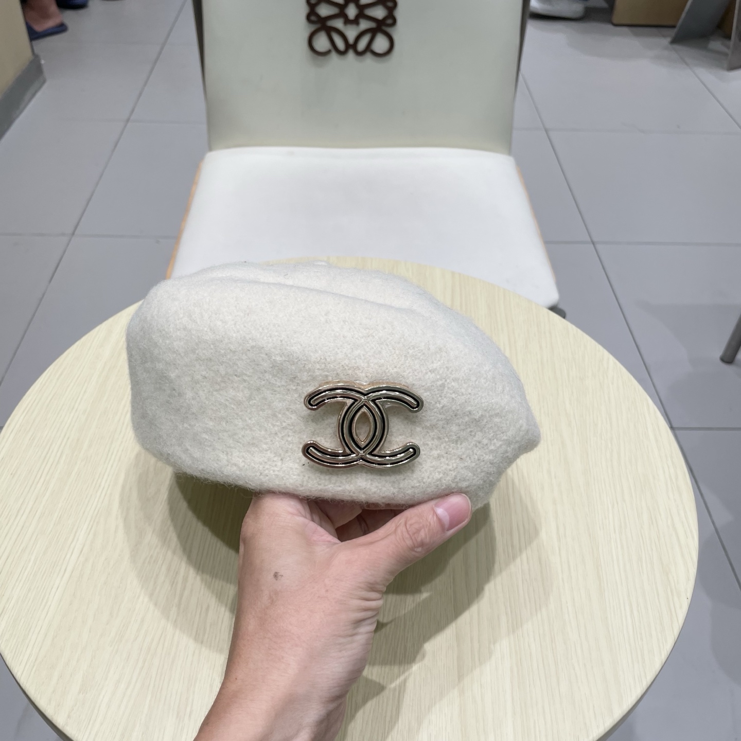  chanel香奈儿2025 法式气质羊毛贝雷帽女秋冬英伦复古洋气毛呢画家帽时尚百搭蓓蕾帽