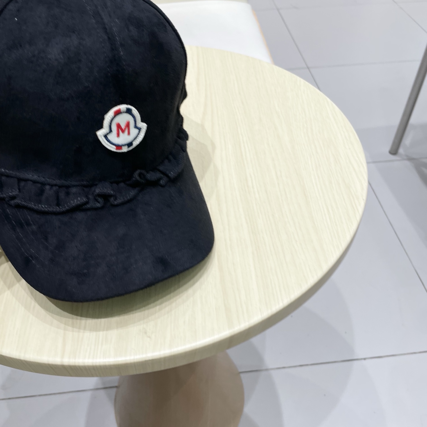 蒙口MONCLER甜美花边棒球帽春秋百搭时尚街头潮流鸭舌帽遮阳显脸小帽子女