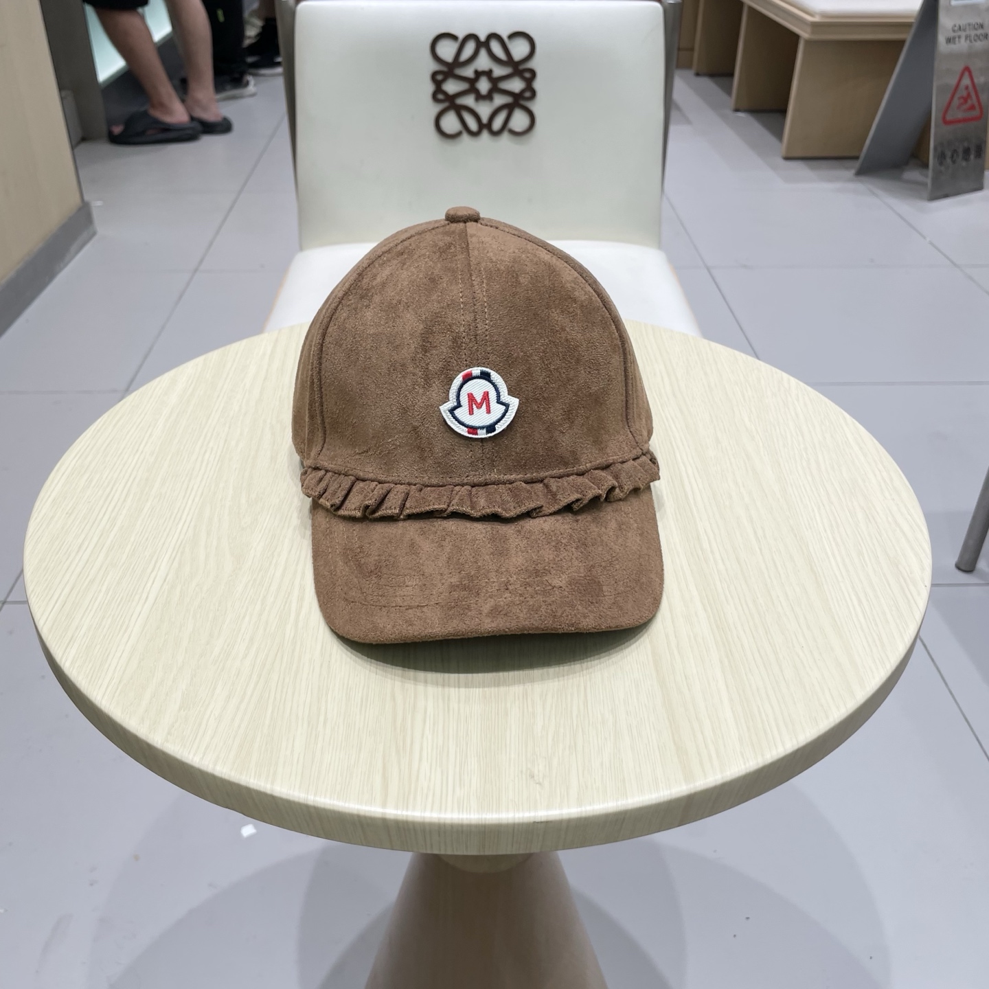 蒙口MONCLER甜美花边棒球帽春秋百搭时尚街头潮流鸭舌帽遮阳显脸小帽子女