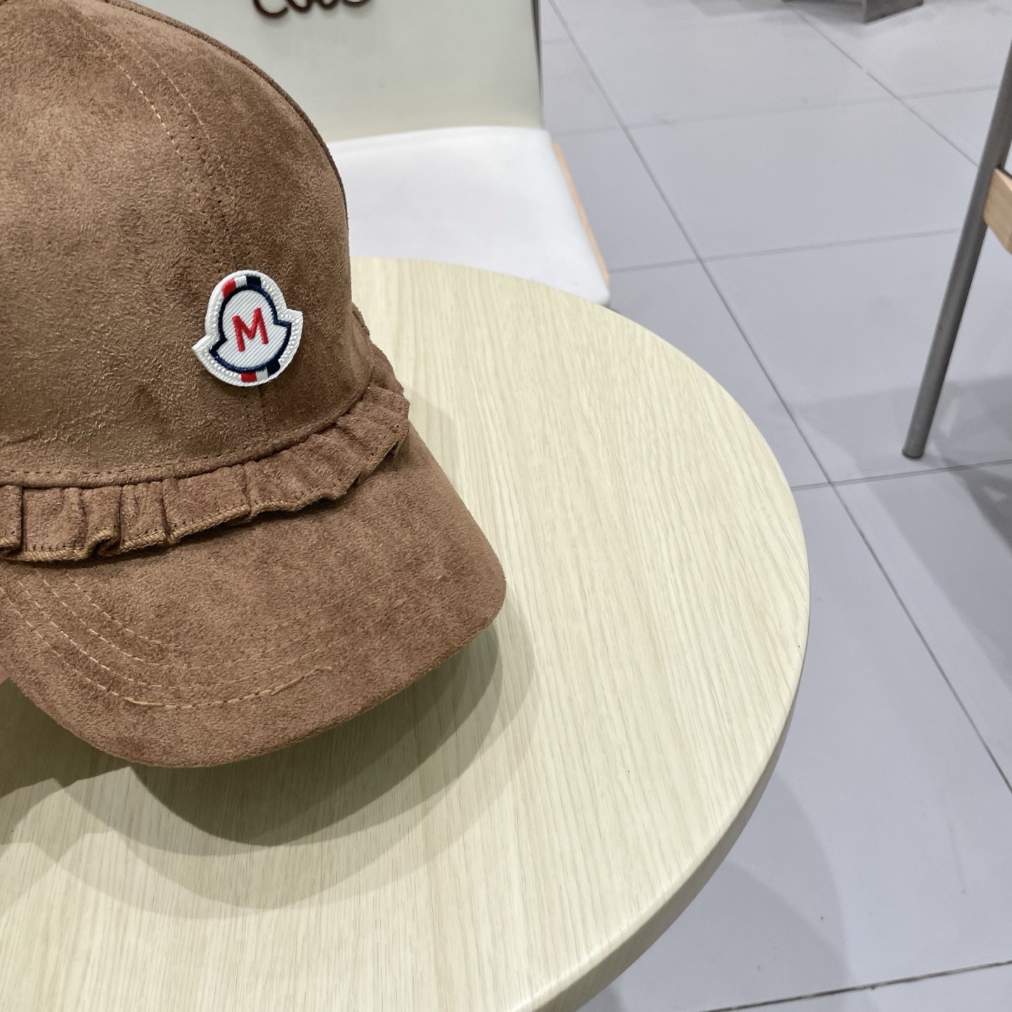 蒙口MONCLER甜美花边棒球帽春秋百搭时尚街头潮流鸭舌帽遮阳显脸小帽子女