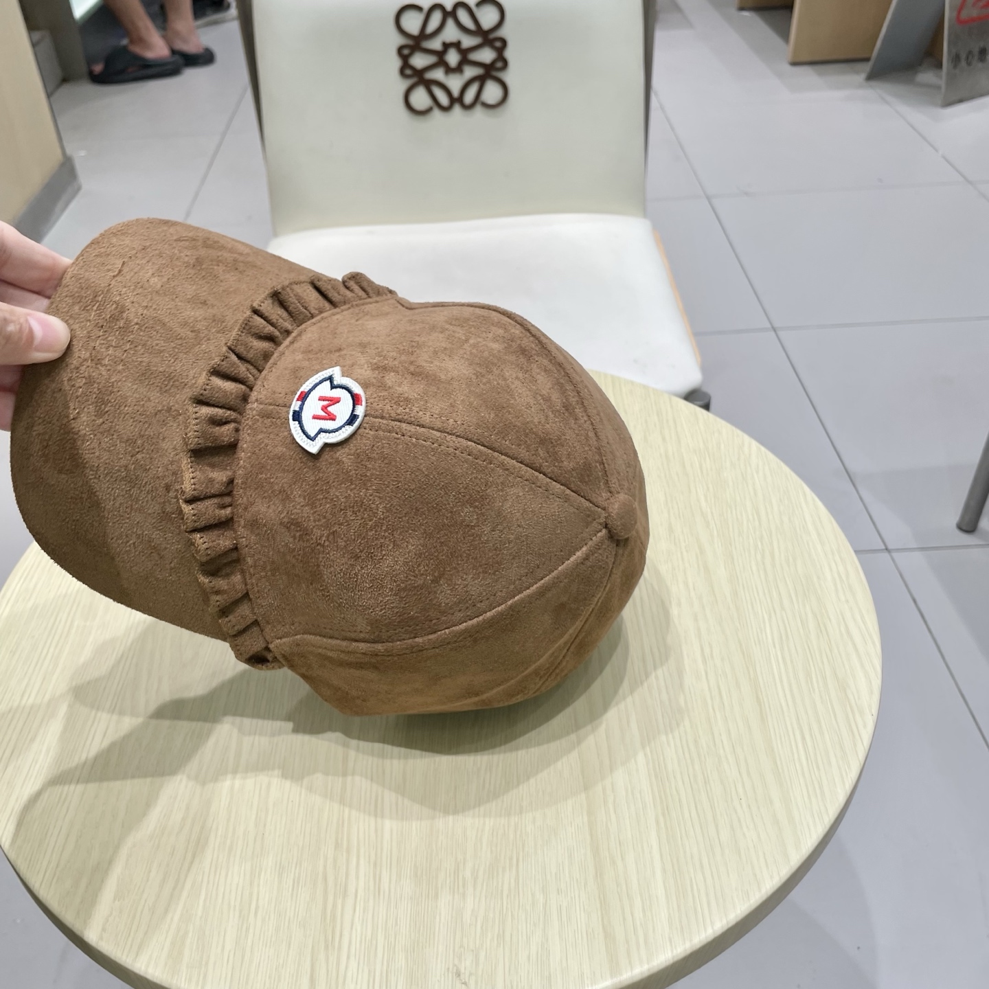 蒙口MONCLER甜美花边棒球帽春秋百搭时尚街头潮流鸭舌帽遮阳显脸小帽子女