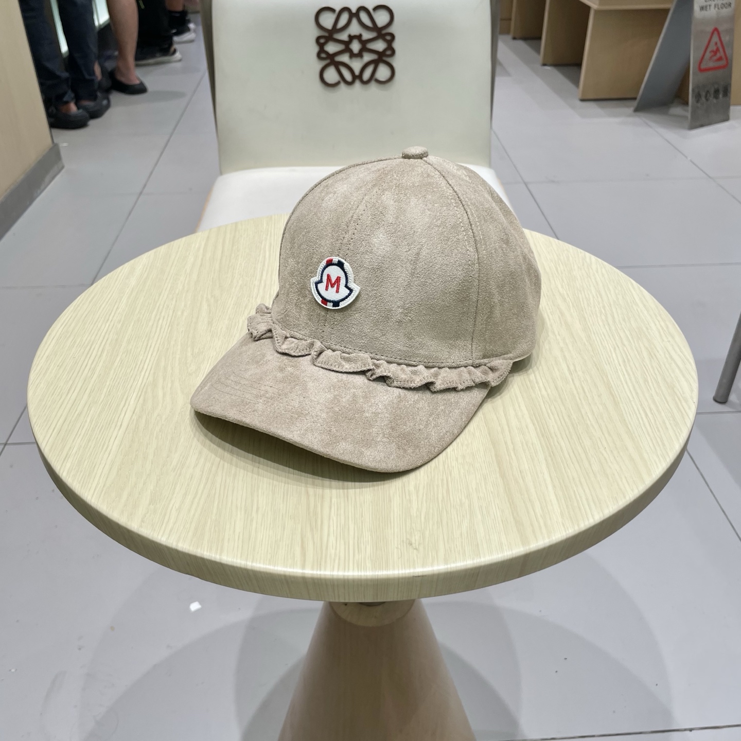 蒙口MONCLER甜美花边棒球帽春秋百搭时尚街头潮流鸭舌帽遮阳显脸小帽子女