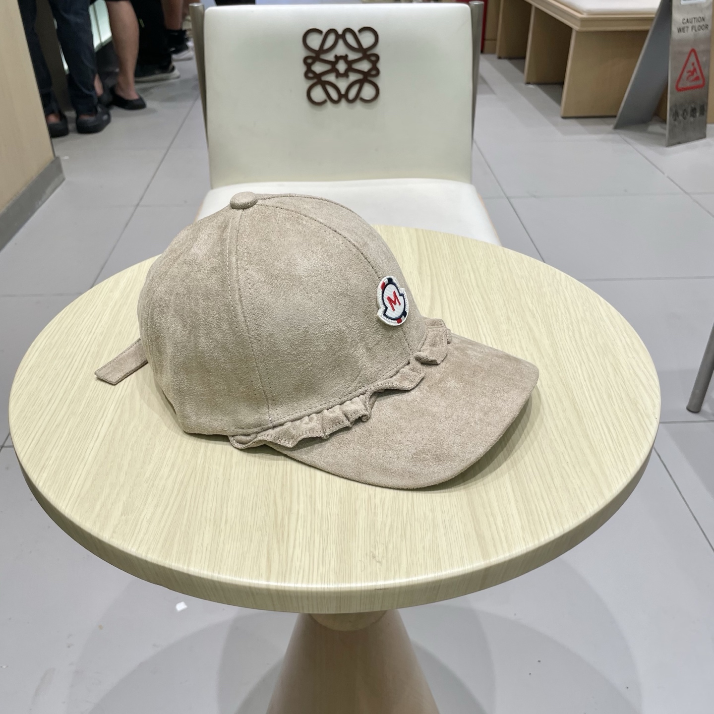 蒙口MONCLER甜美花边棒球帽春秋百搭时尚街头潮流鸭舌帽遮阳显脸小帽子女