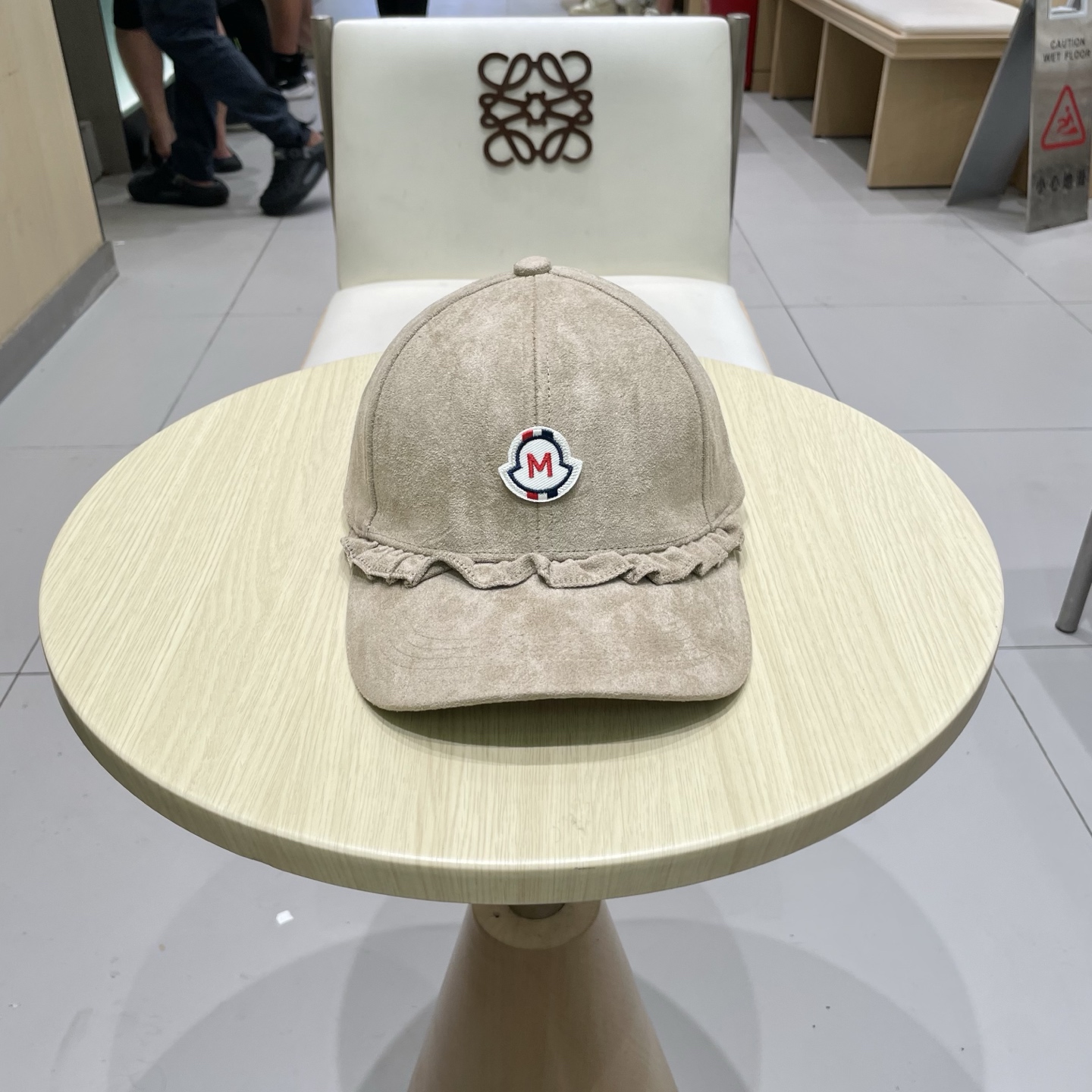 蒙口MONCLER甜美花边棒球帽春秋百搭时尚街头潮流鸭舌帽遮阳显脸小帽子女