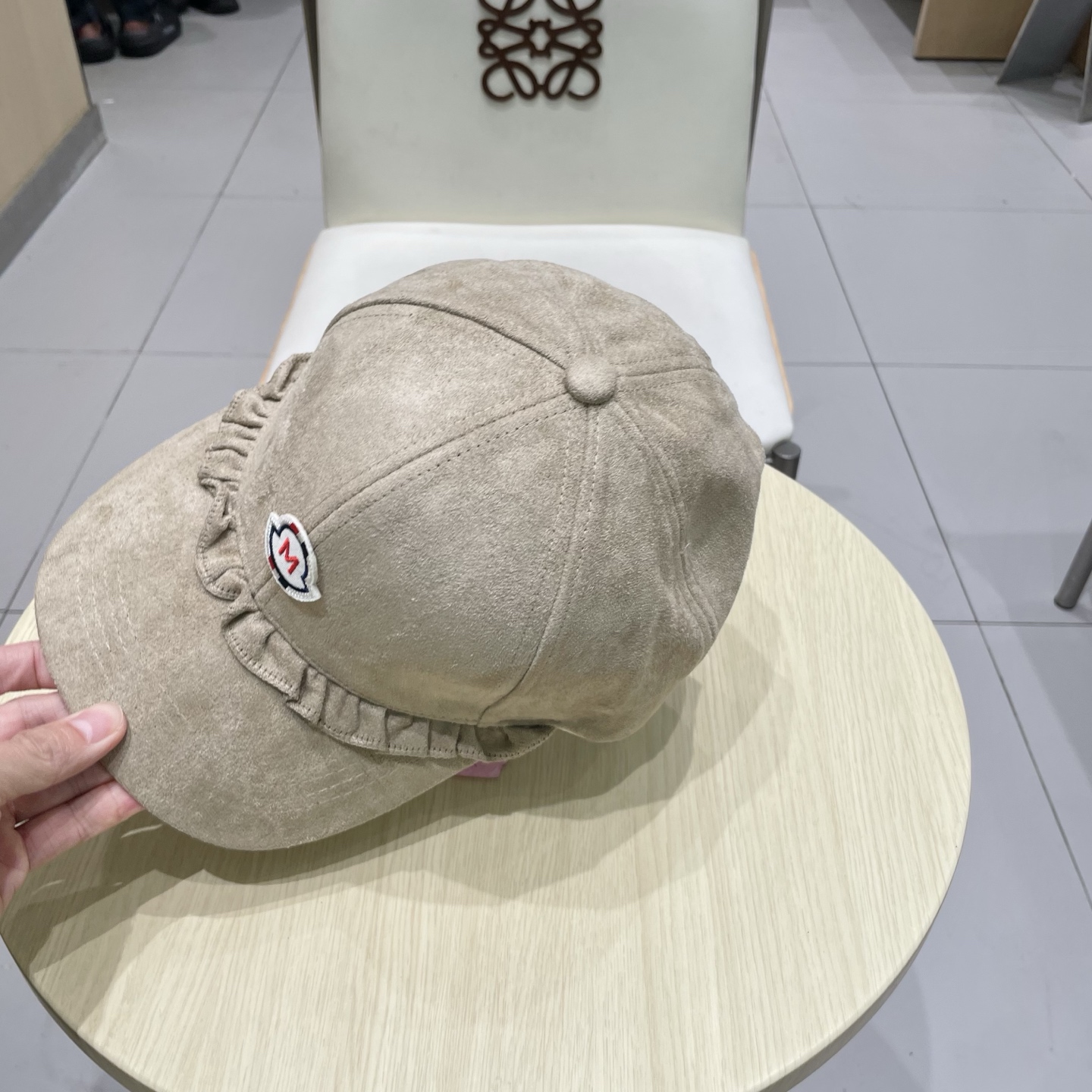 蒙口MONCLER甜美花边棒球帽春秋百搭时尚街头潮流鸭舌帽遮阳显脸小帽子女