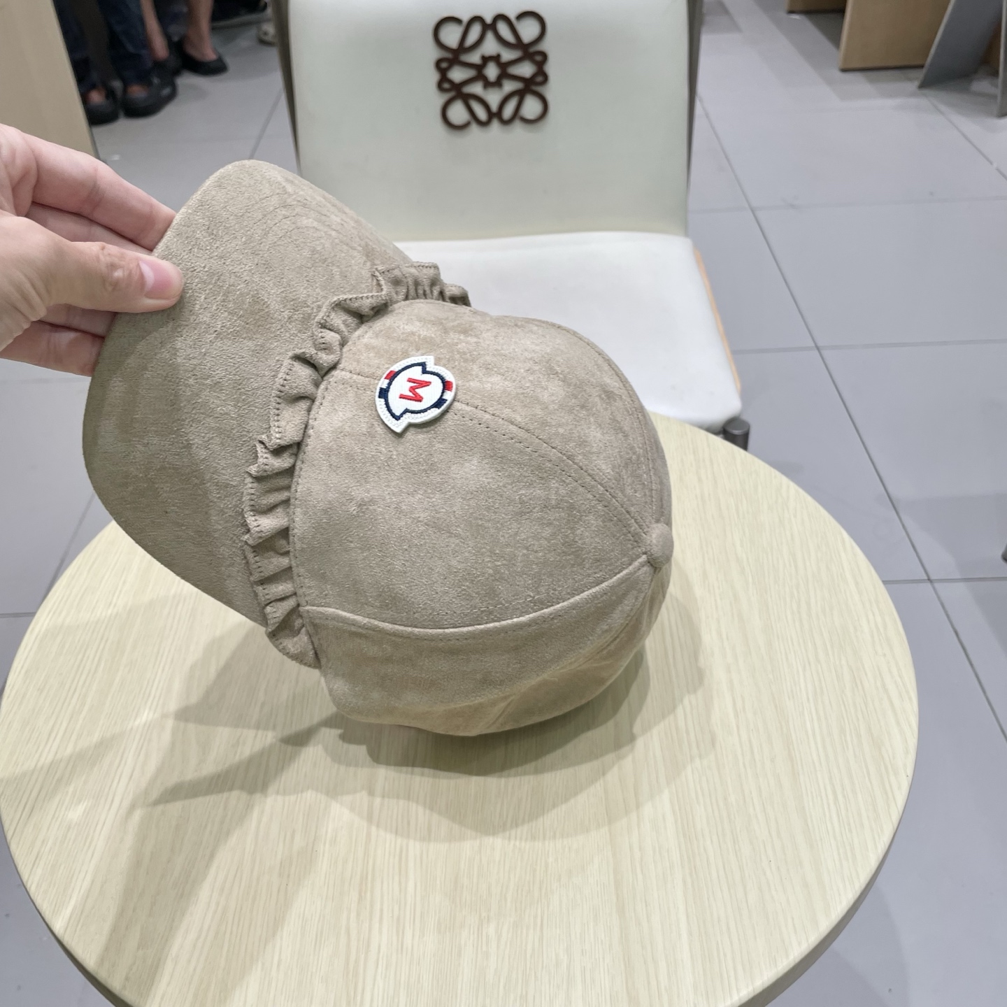 蒙口MONCLER甜美花边棒球帽春秋百搭时尚街头潮流鸭舌帽遮阳显脸小帽子女