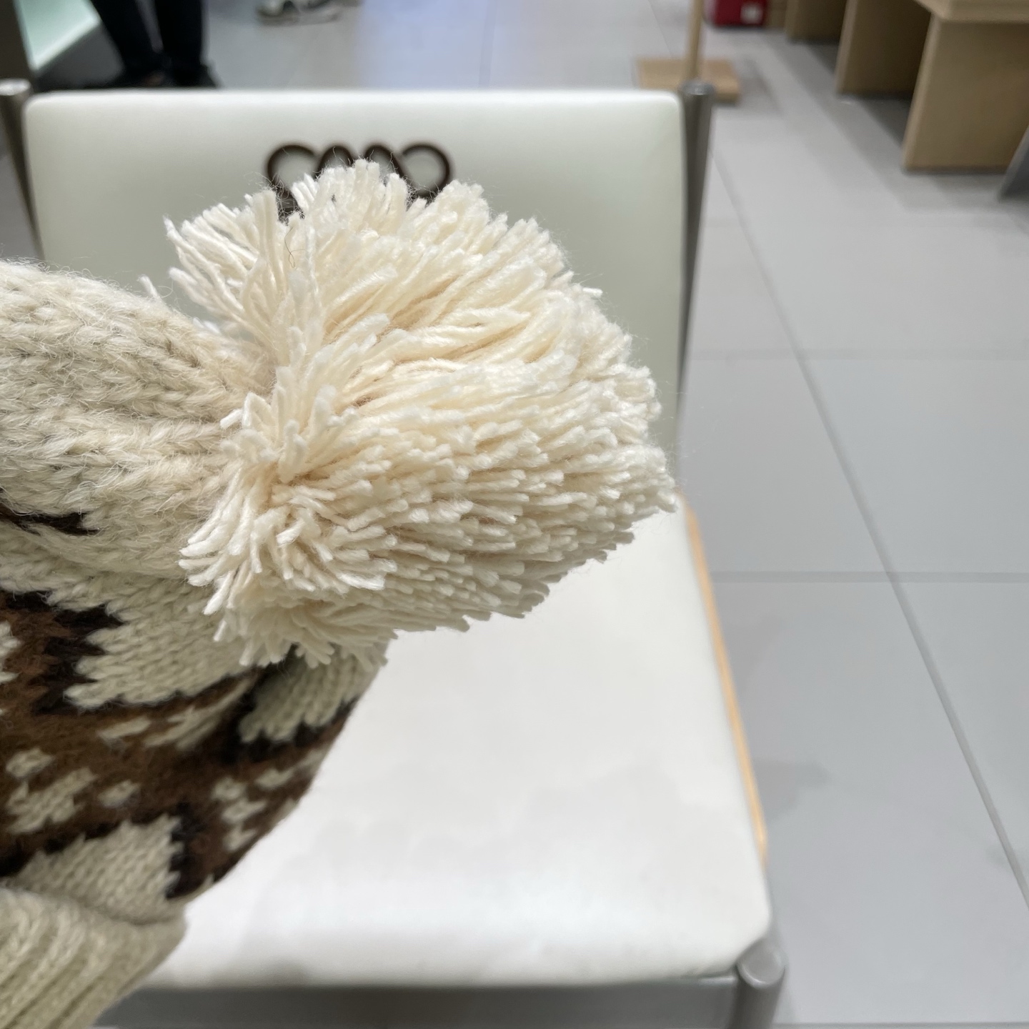  蒙口MONCLER2025新款护耳针织帽女秋冬季保暖捂耳毛线帽复古民族风