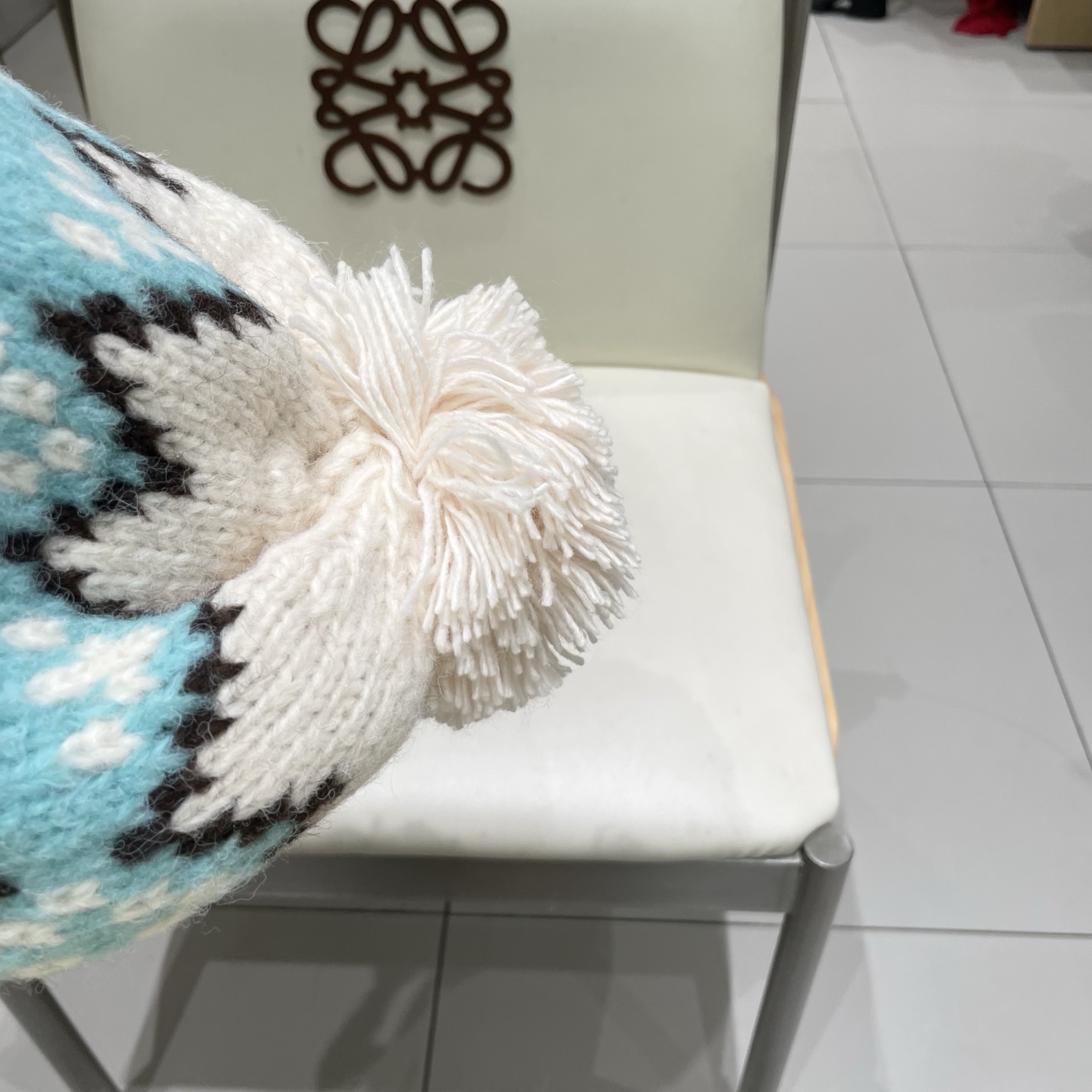  蒙口MONCLER2025新款护耳针织帽女秋冬季保暖捂耳毛线帽复古民族风