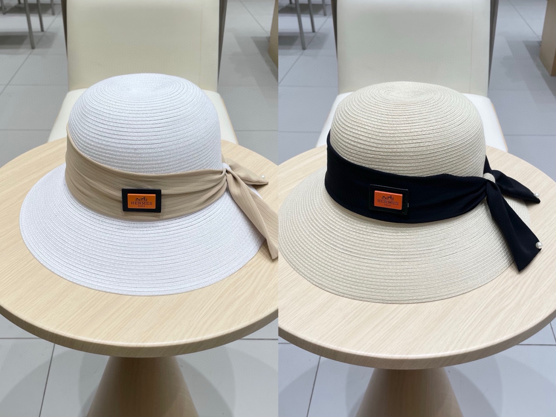  爱马仕新款草帽，圆顶礼帽，头围57cm