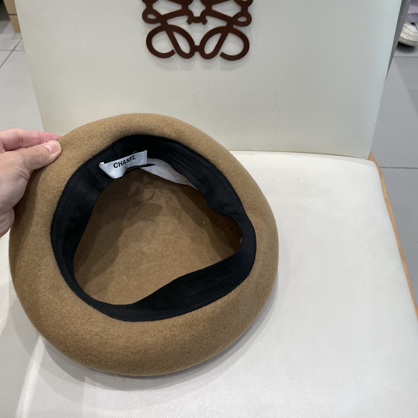  Chanel香奈儿羊毛贝雷帽，小香风贝雷帽，头围57cm