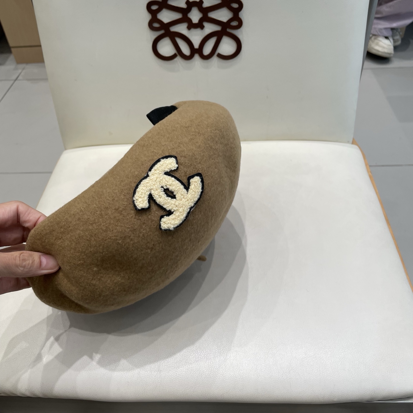  Chanel香奈儿羊毛贝雷帽，小香风贝雷帽，头围57cm