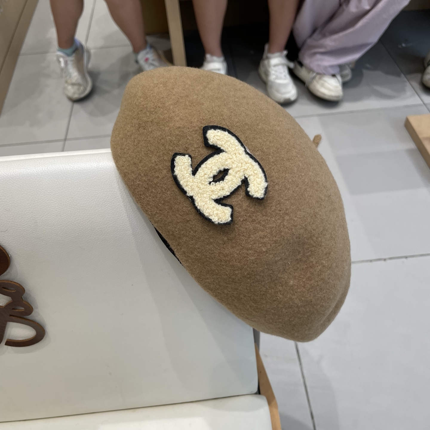  Chanel香奈儿羊毛贝雷帽，小香风贝雷帽，头围57cm