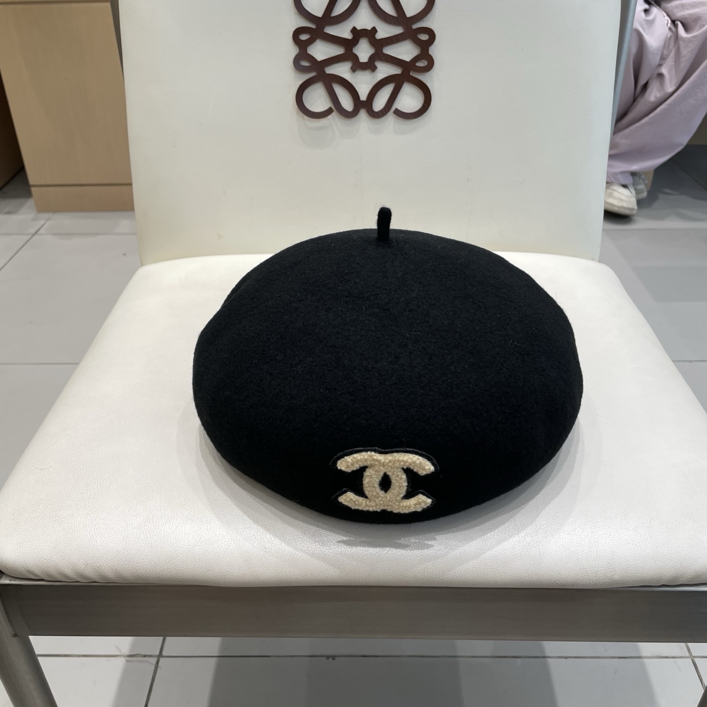  Chanel香奈儿羊毛贝雷帽，小香风贝雷帽，头围57cm