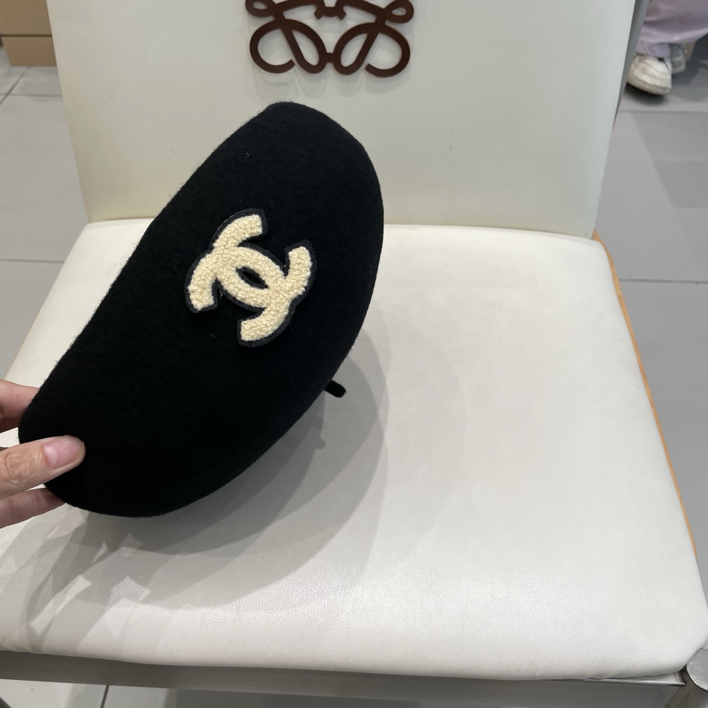  Chanel香奈儿羊毛贝雷帽，小香风贝雷帽，头围57cm