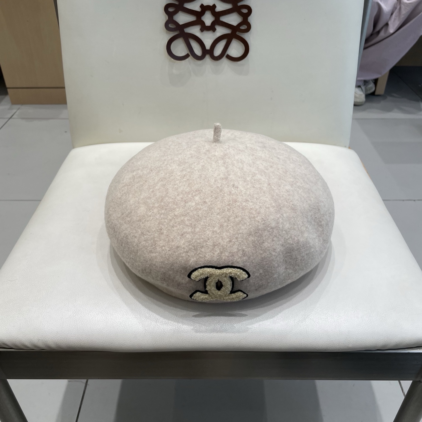  Chanel香奈儿羊毛贝雷帽，小香风贝雷帽，头围57cm