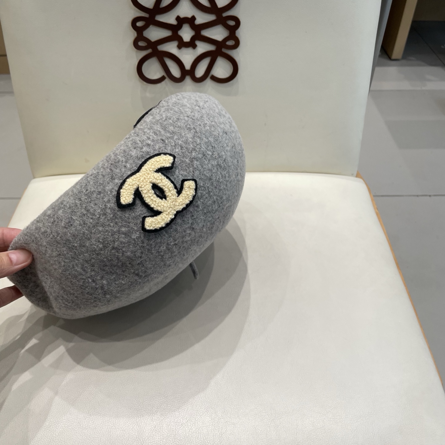  Chanel香奈儿羊毛贝雷帽，小香风贝雷帽，头围57cm