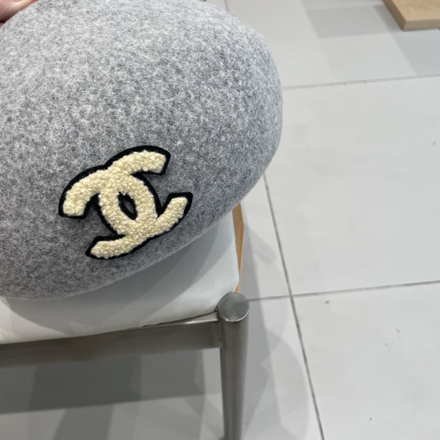  Chanel香奈儿羊毛贝雷帽，小香风贝雷帽，头围57cm