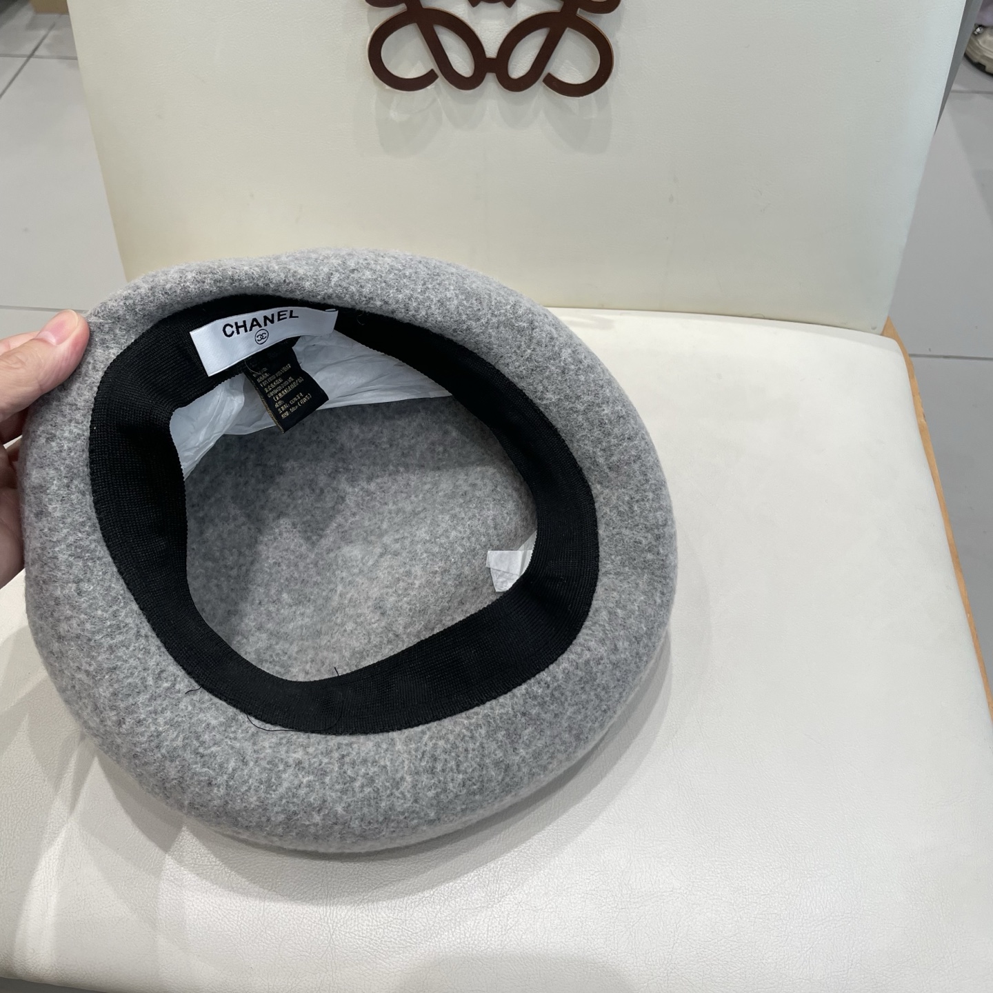 Chanel香奈儿羊毛贝雷帽，小香风贝雷帽，头围57cm