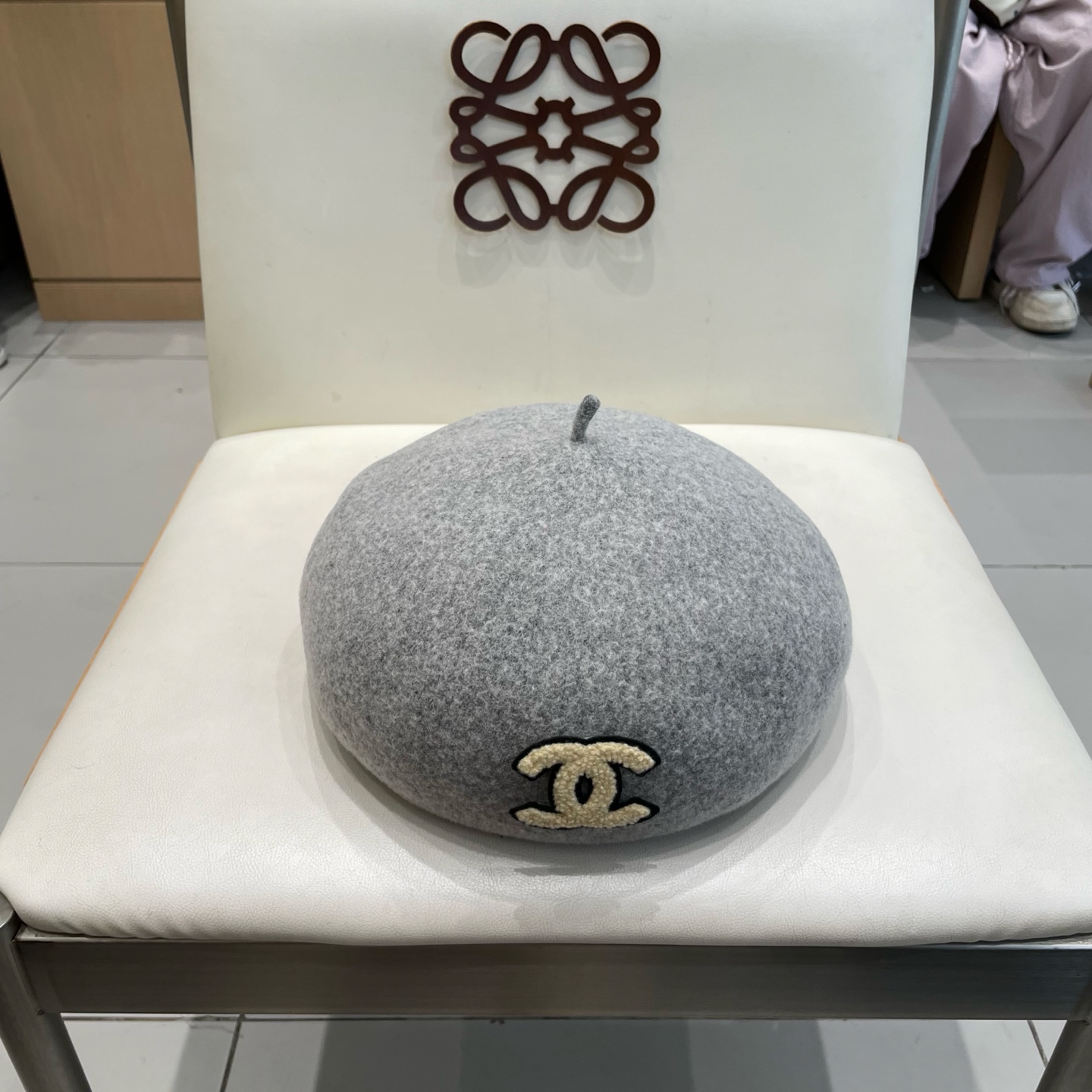  Chanel香奈儿羊毛贝雷帽，小香风贝雷帽，头围57cm