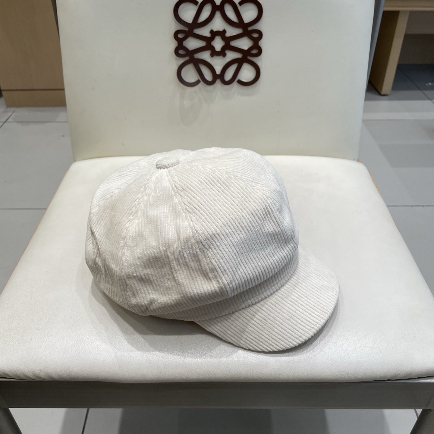  chane香奈儿l秋冬灯芯绒八角帽女复古做旧显脸小贝雷帽保暖画家帽潮