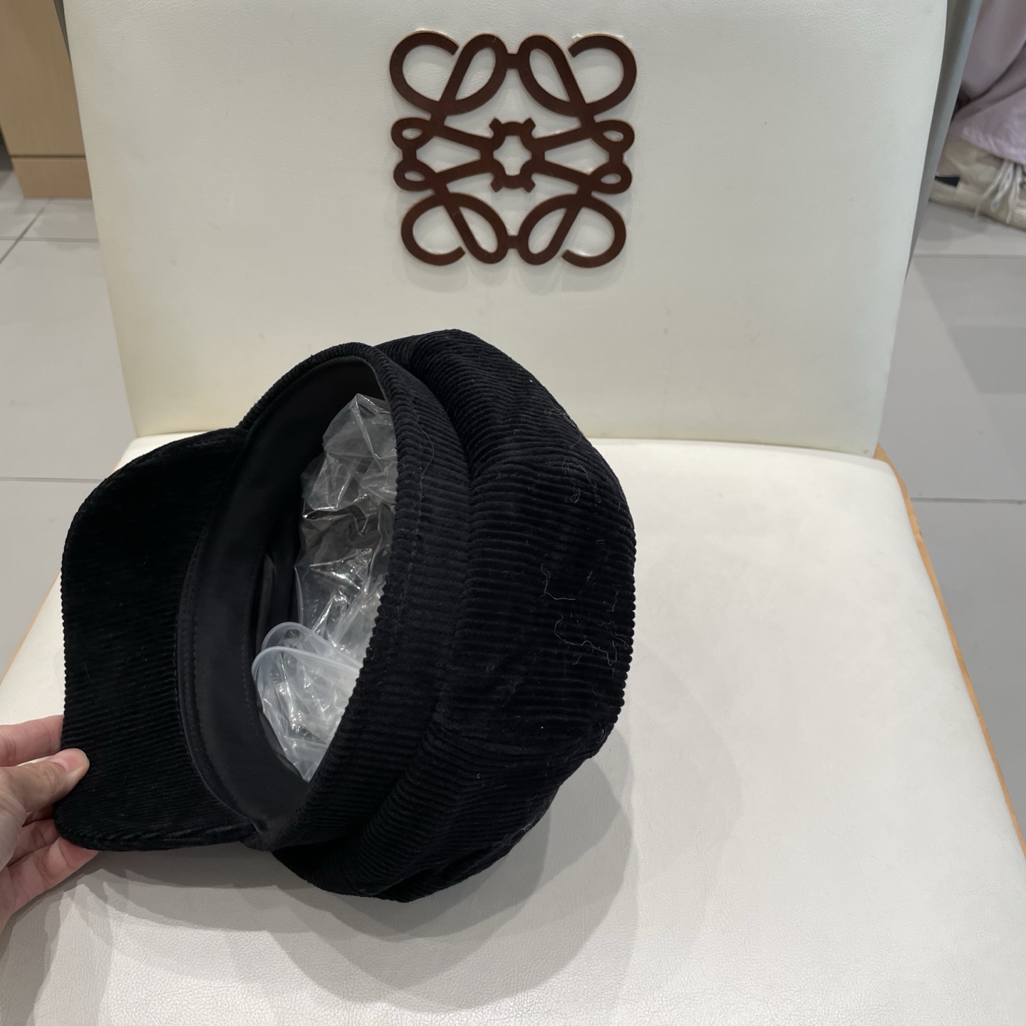  chane香奈儿l秋冬灯芯绒八角帽女复古做旧显脸小贝雷帽保暖画家帽潮