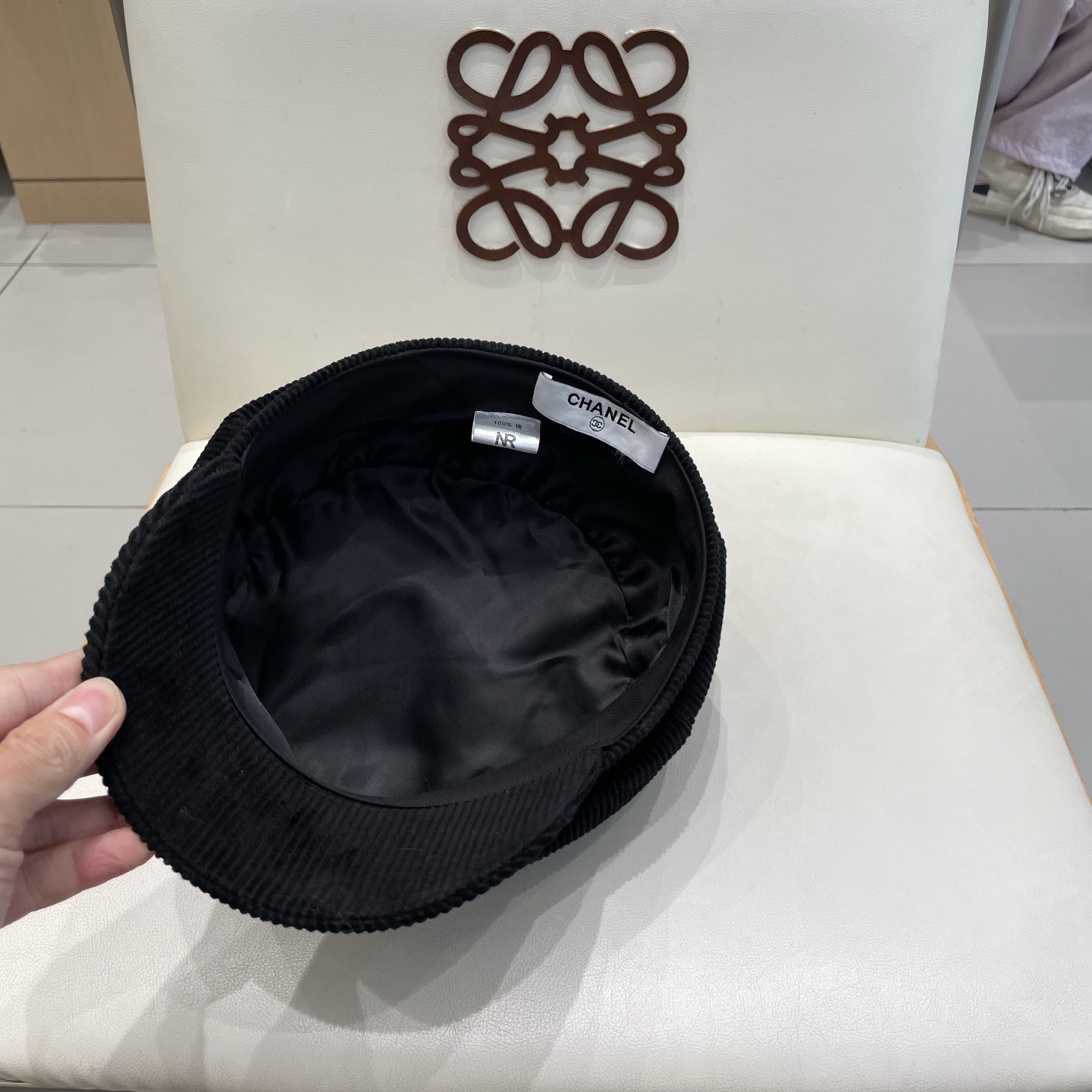  chane香奈儿l秋冬灯芯绒八角帽女复古做旧显脸小贝雷帽保暖画家帽潮