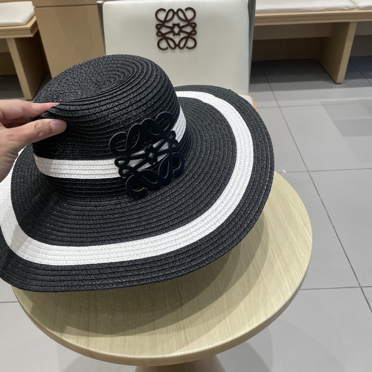  塞琳Celine沙滩帽海边大帽檐拍照超有氛围感镂空草帽旅游配裙子的帽子遮阳帽