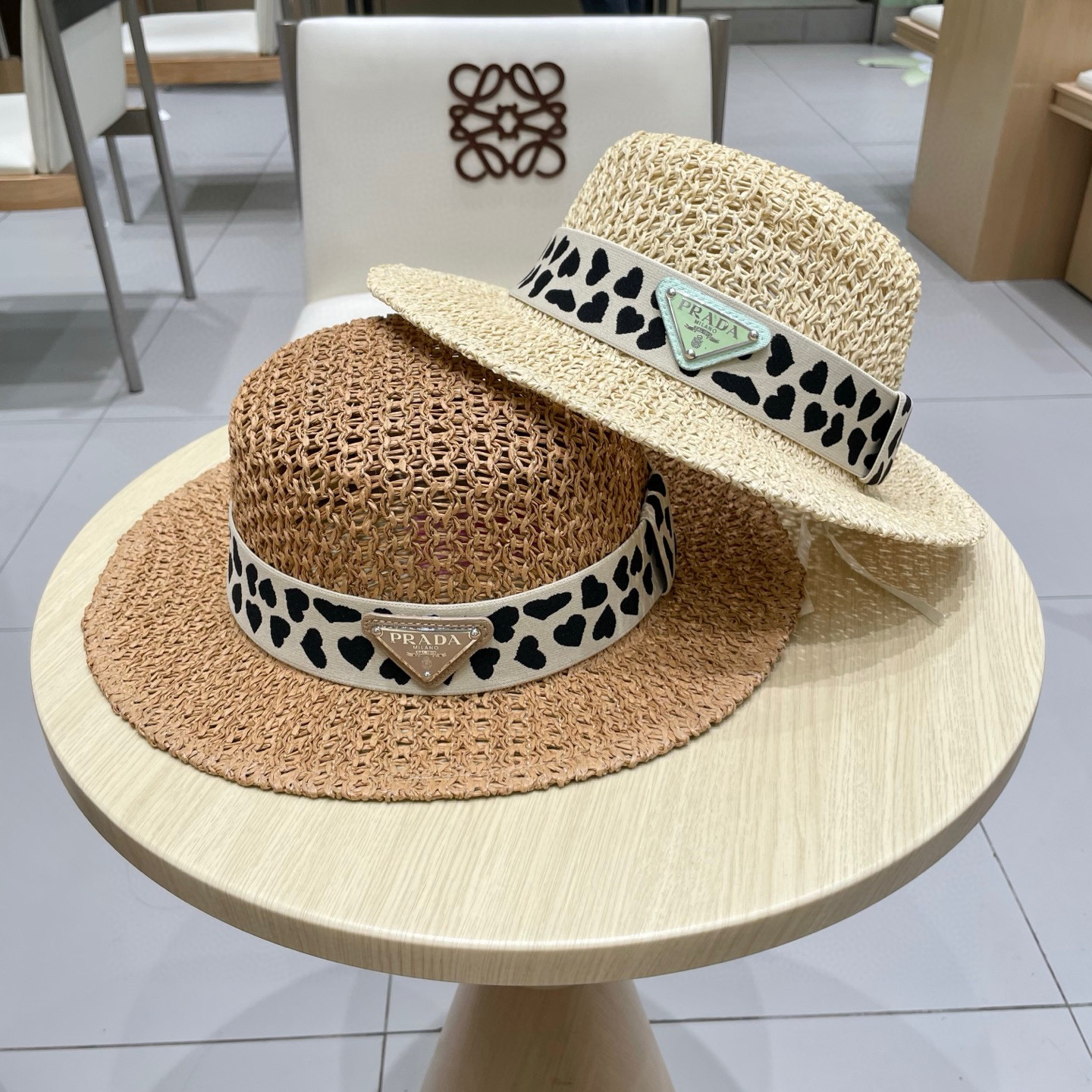  普拉达Prada新款礼帽，遮阳草帽，头围57cm