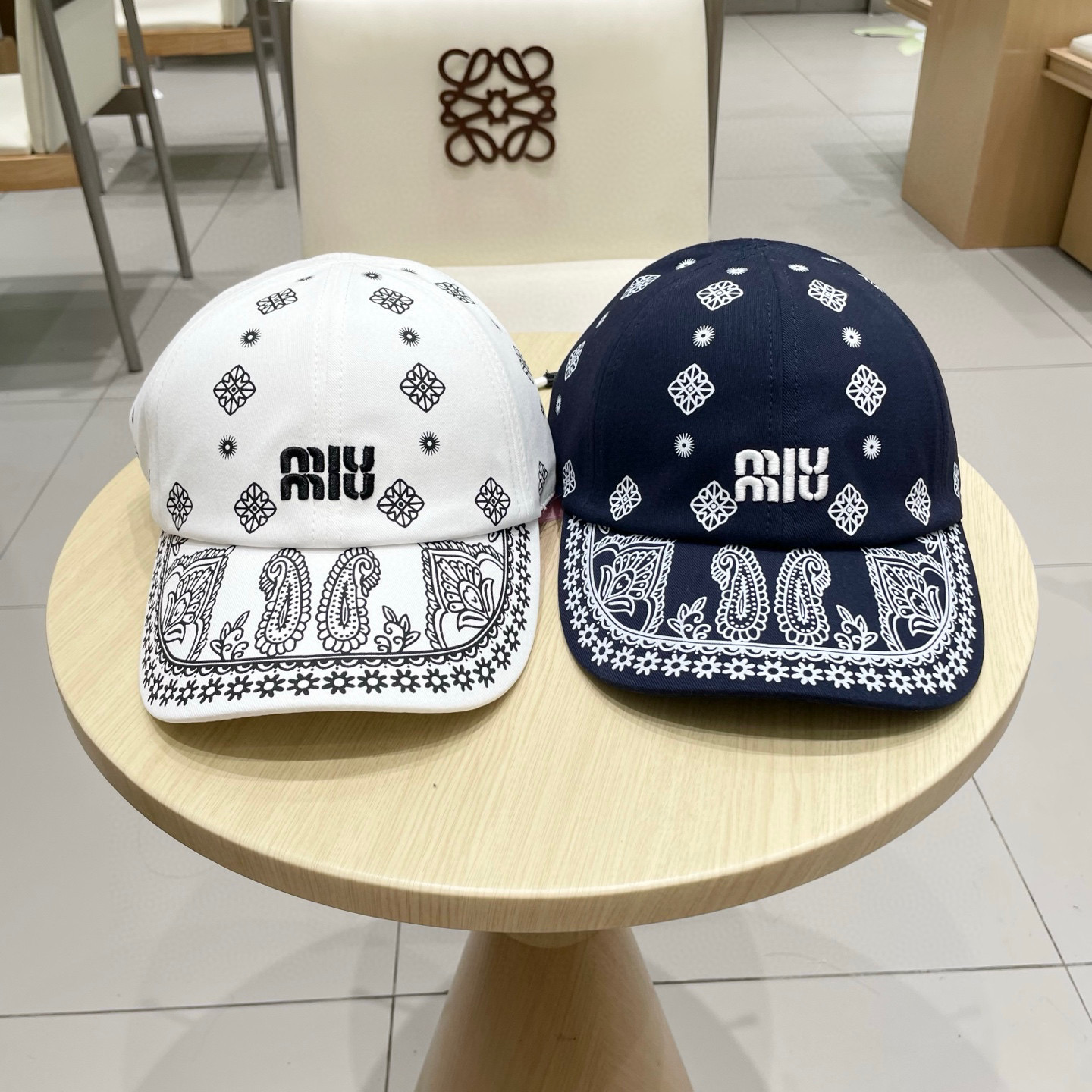  缪缪miumiu官方棒球帽、帆布帽，头围可调