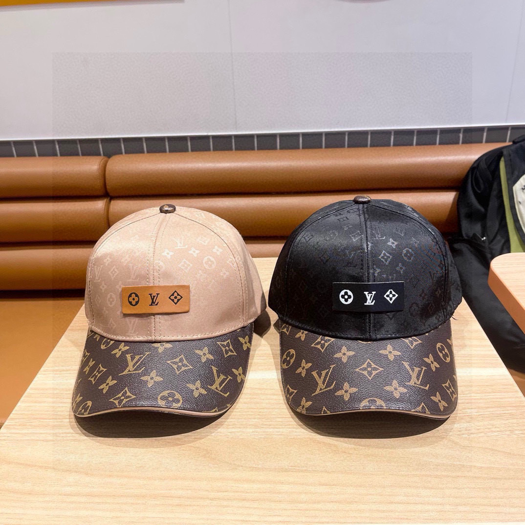  春夏新款LV新款鸭舌帽，高品质棒球帽，黑 咖两色，头围57cm左右