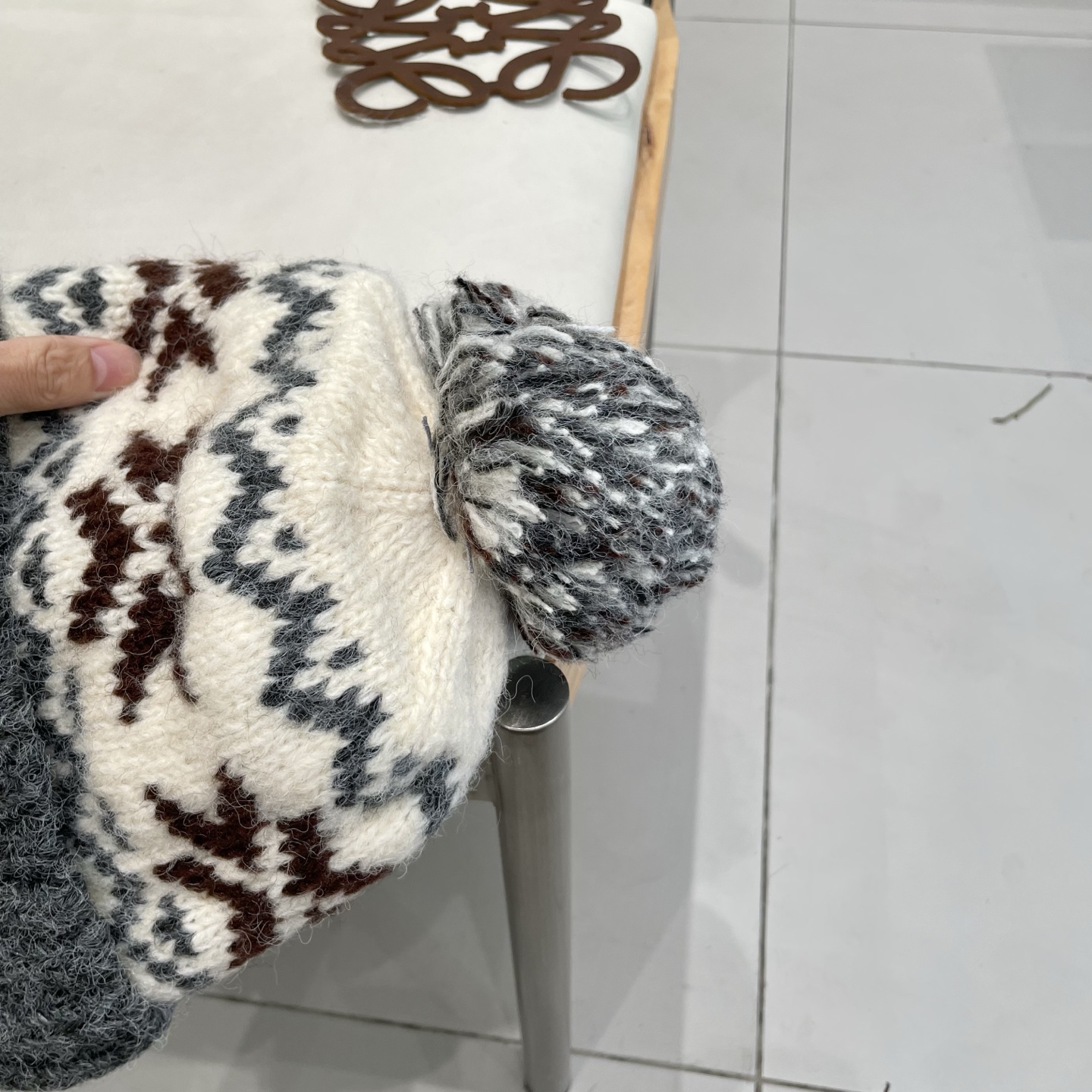 Moncler蒙口女秋冬季加绒加厚针织帽保暖护耳冷帽2025新款包头毛线帽