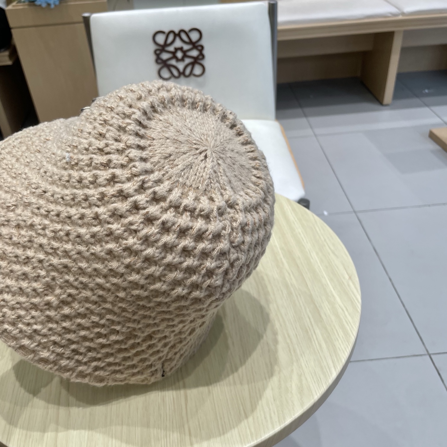 chanel香奈儿保暖米素颜女春夏帽格纹小水桶针织色潮渔夫帽子日系显脸盆帽遮脸