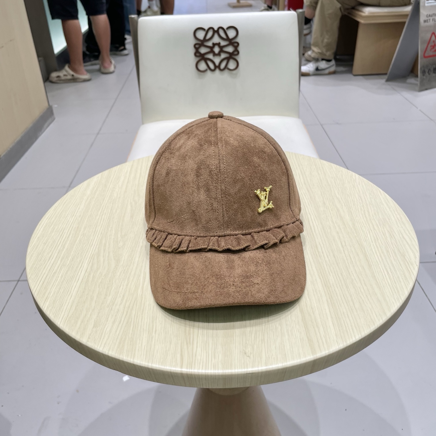 🧢路易威登LouisVuitton新款甜美花边棒球帽女早秋百搭休闲遮阳鸭舌帽子潮