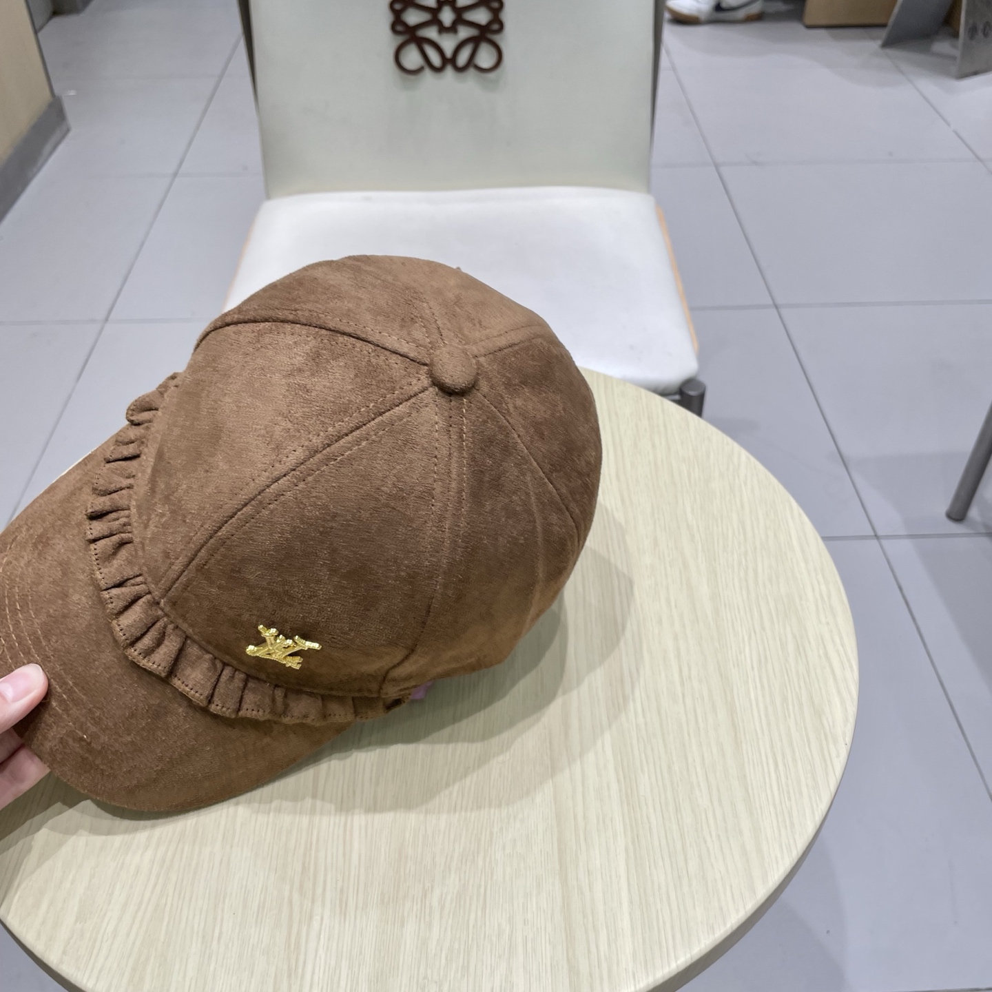 🧢路易威登LouisVuitton新款甜美花边棒球帽女早秋百搭休闲遮阳鸭舌帽子潮