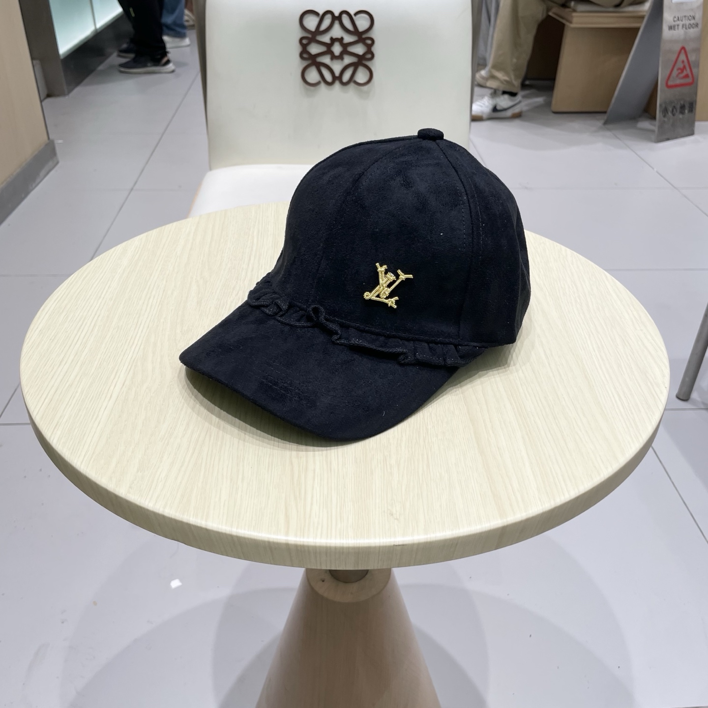 🧢路易威登LouisVuitton新款甜美花边棒球帽女早秋百搭休闲遮阳鸭舌帽子潮