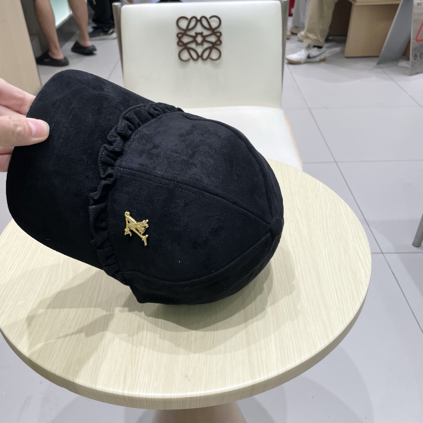 🧢路易威登LouisVuitton新款甜美花边棒球帽女早秋百搭休闲遮阳鸭舌帽子潮
