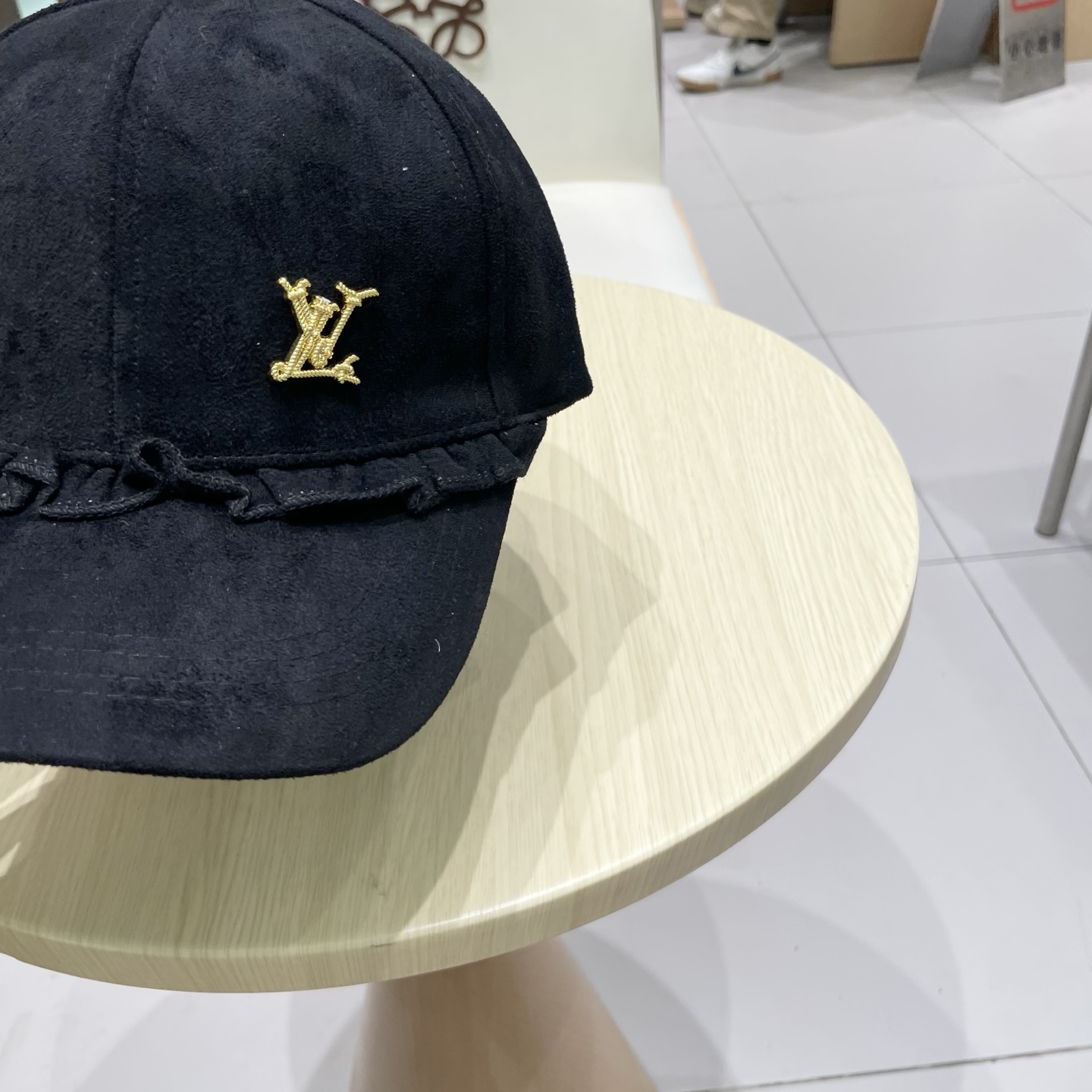 🧢路易威登LouisVuitton新款甜美花边棒球帽女早秋百搭休闲遮阳鸭舌帽子潮
