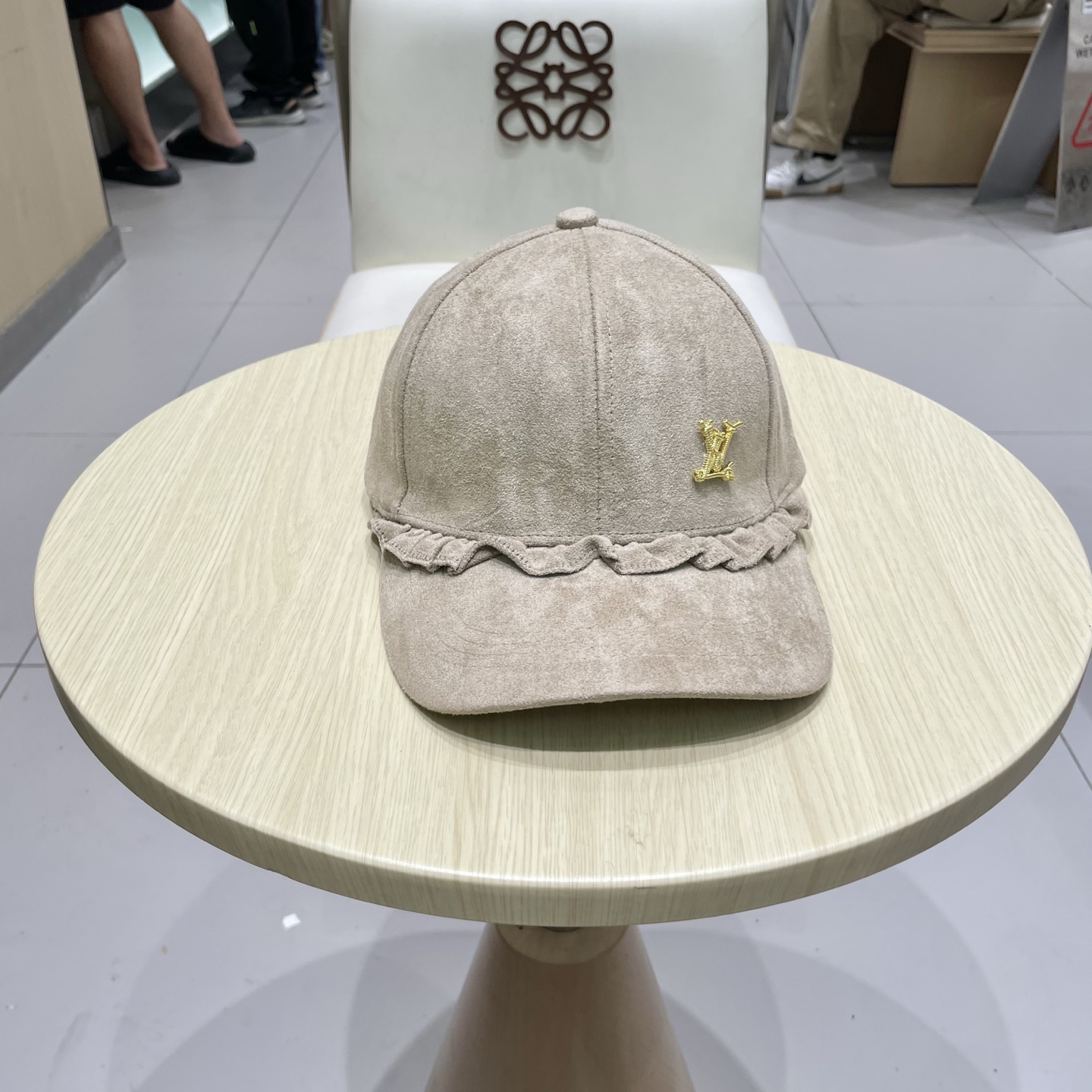 🧢路易威登LouisVuitton新款甜美花边棒球帽女早秋百搭休闲遮阳鸭舌帽子潮